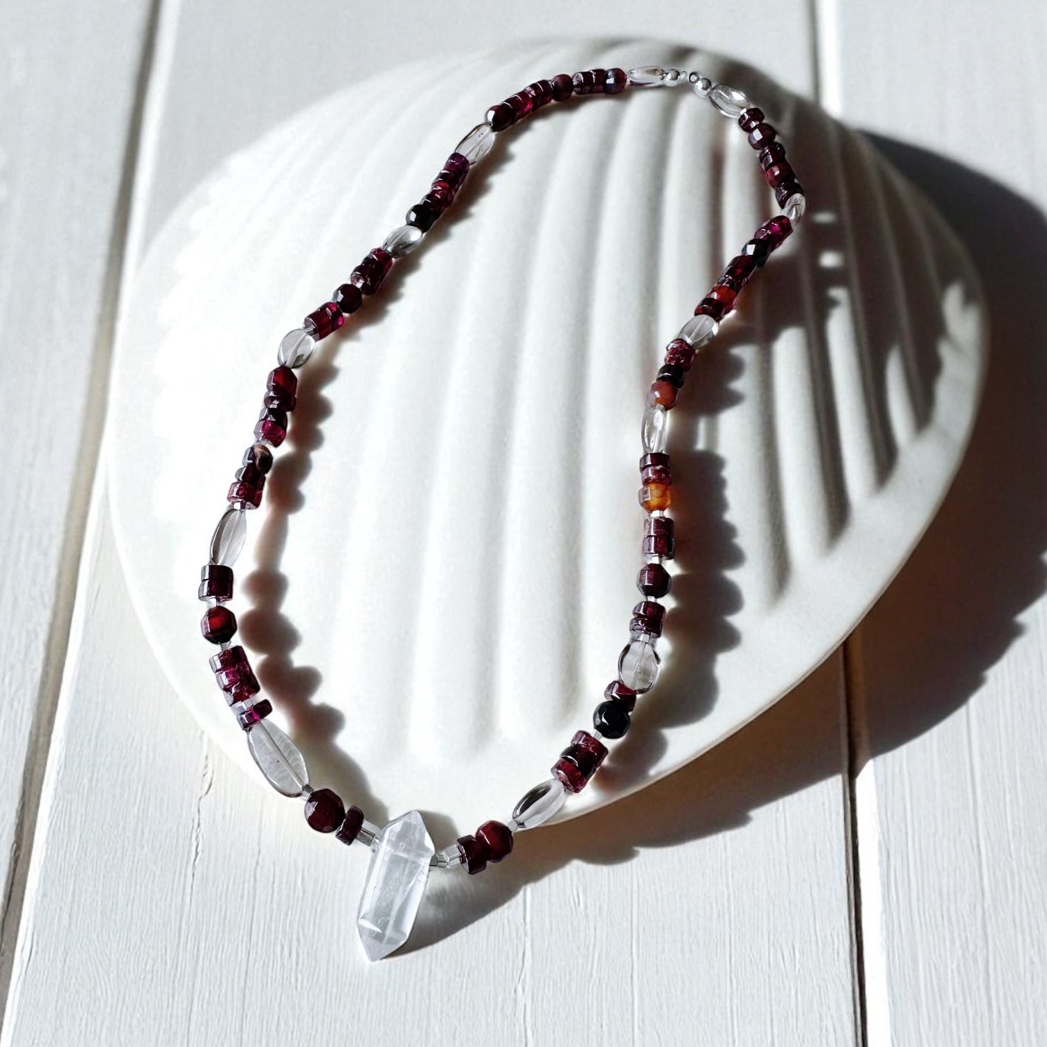 Collar Mini Tibetano - Carmine
