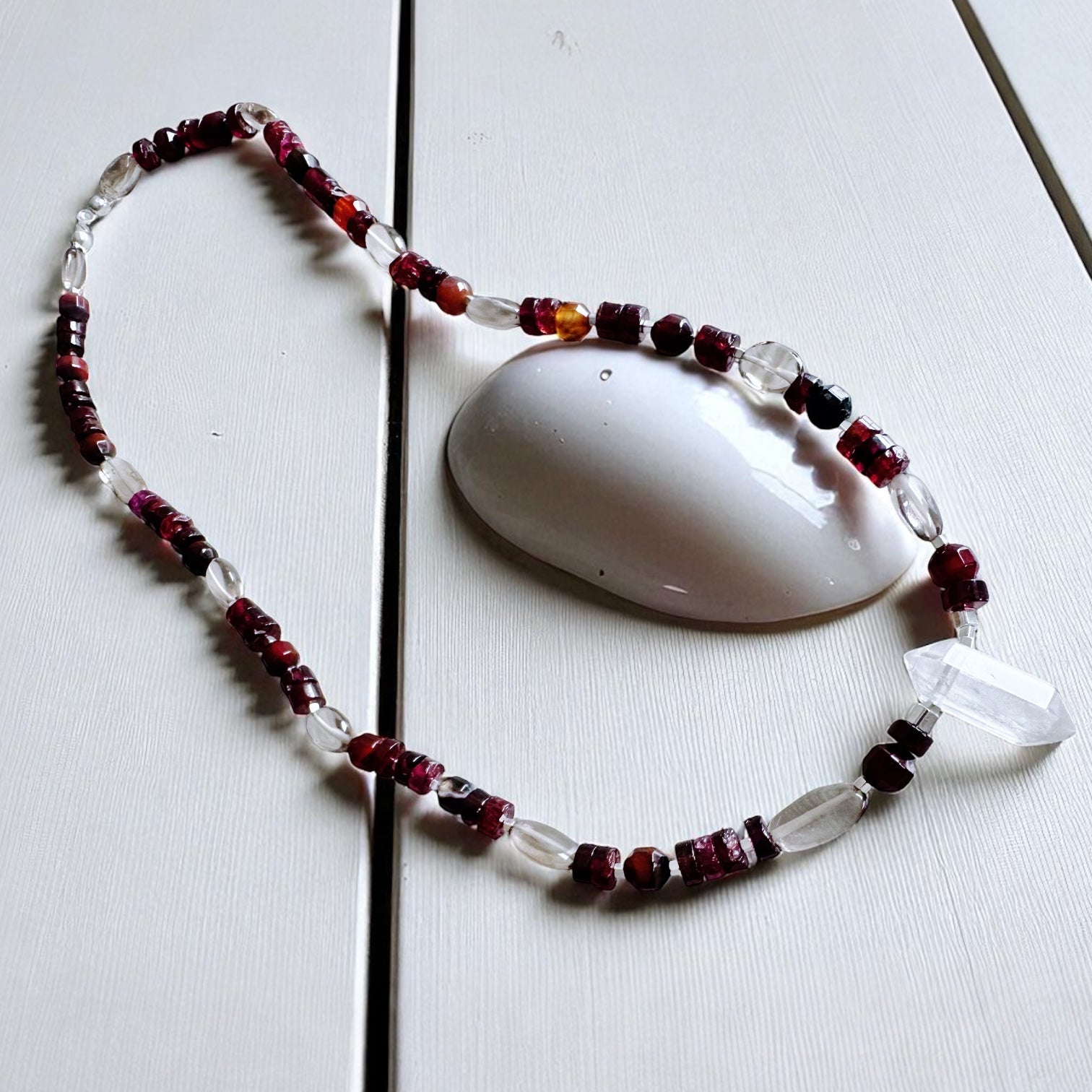 Collar Mini Tibetano - Carmine