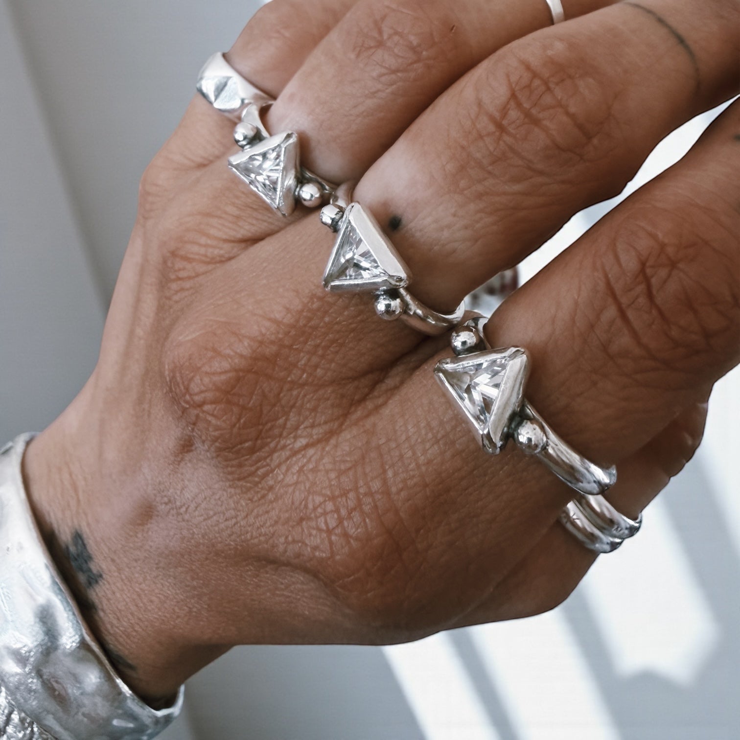 Anillo Trini - White Shine