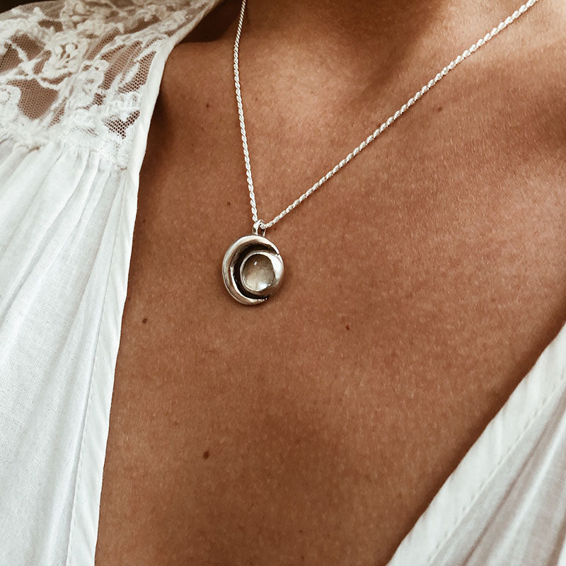 Colgante Medalla Eclipse Onix - Varias piedras