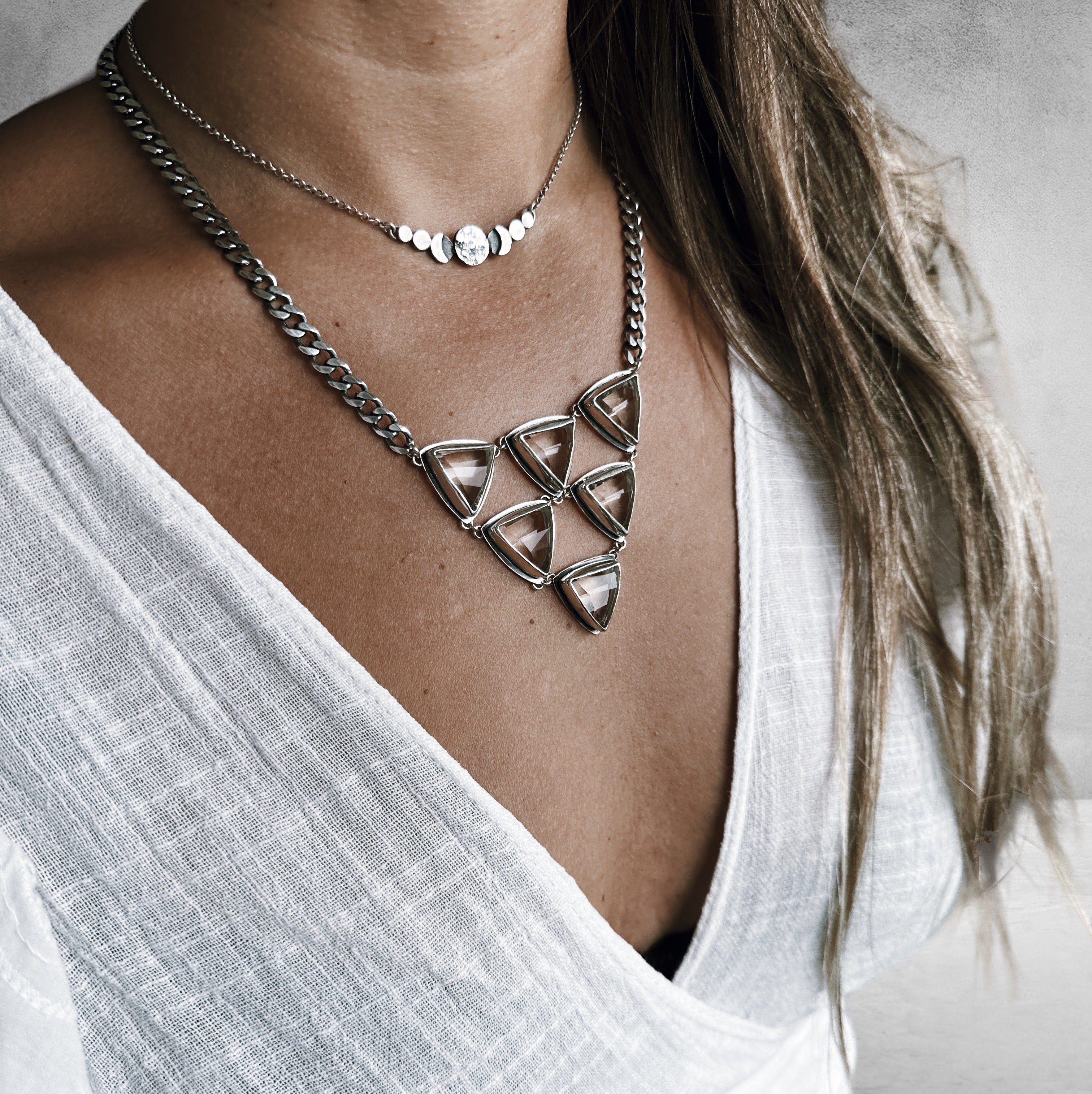Collar Geometría Sagrada - White - PREVENTA