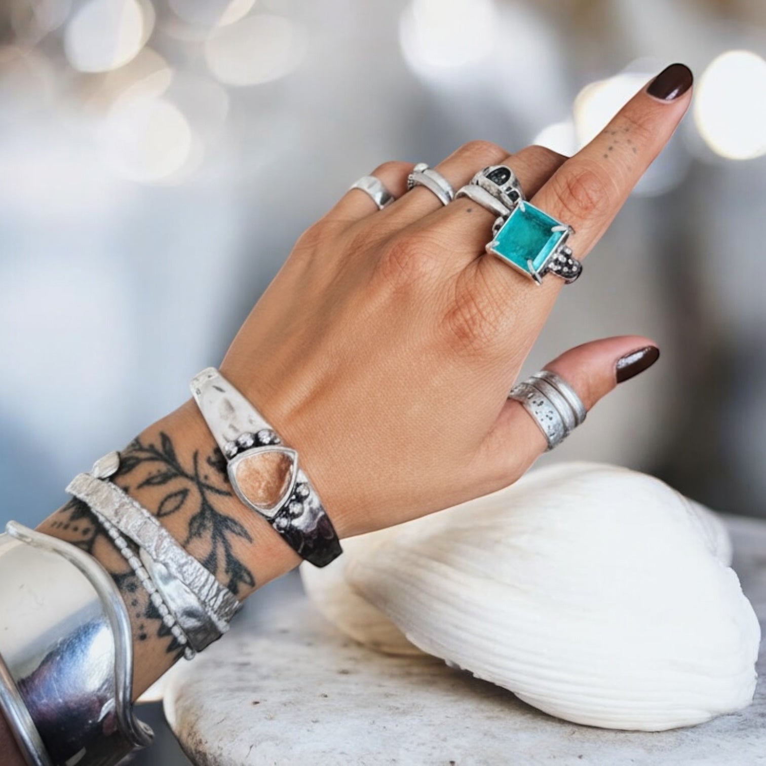 Anillo Sabrina - Turmalina Paraiba