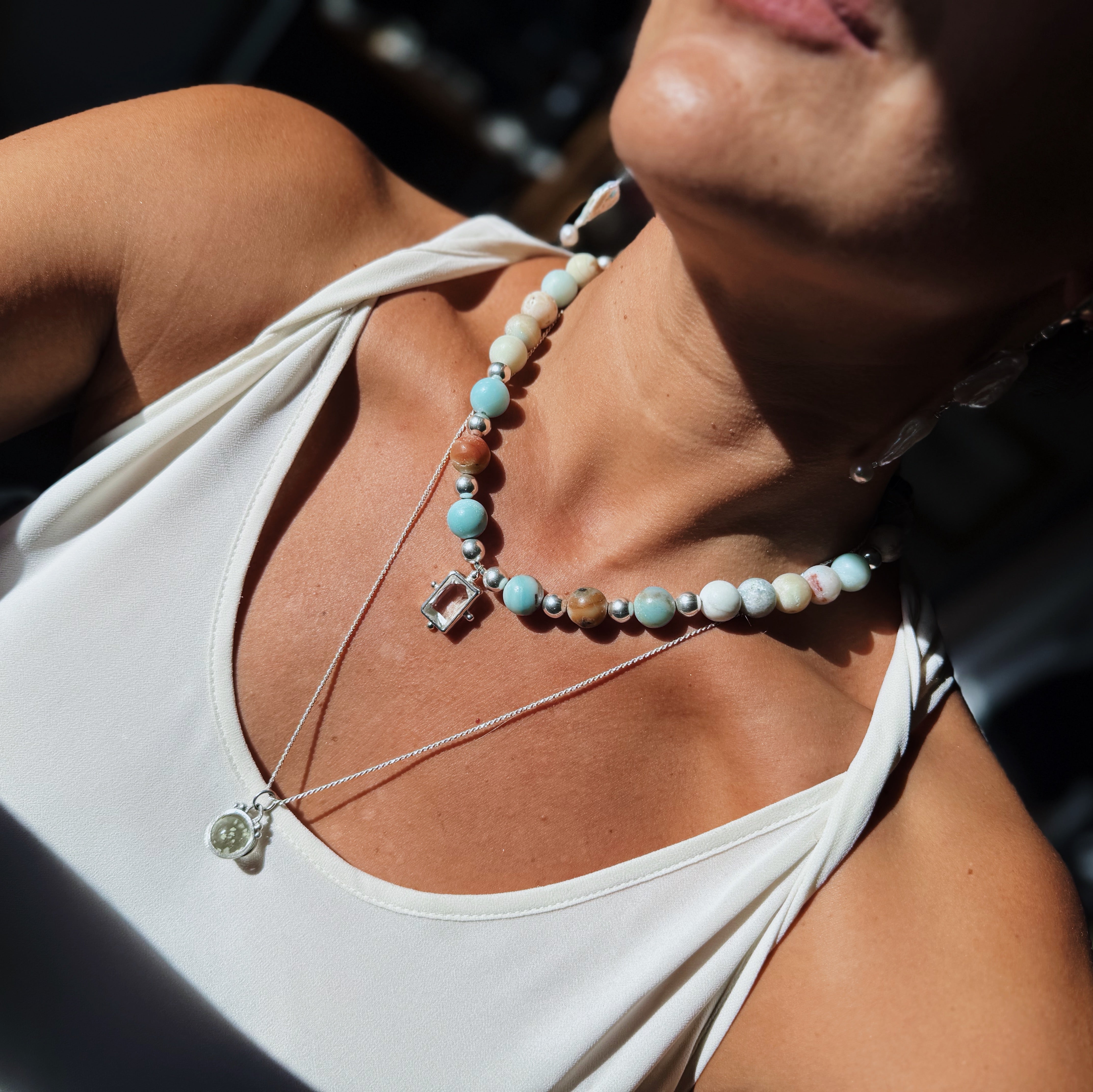 Collar Amazonita del Bosque