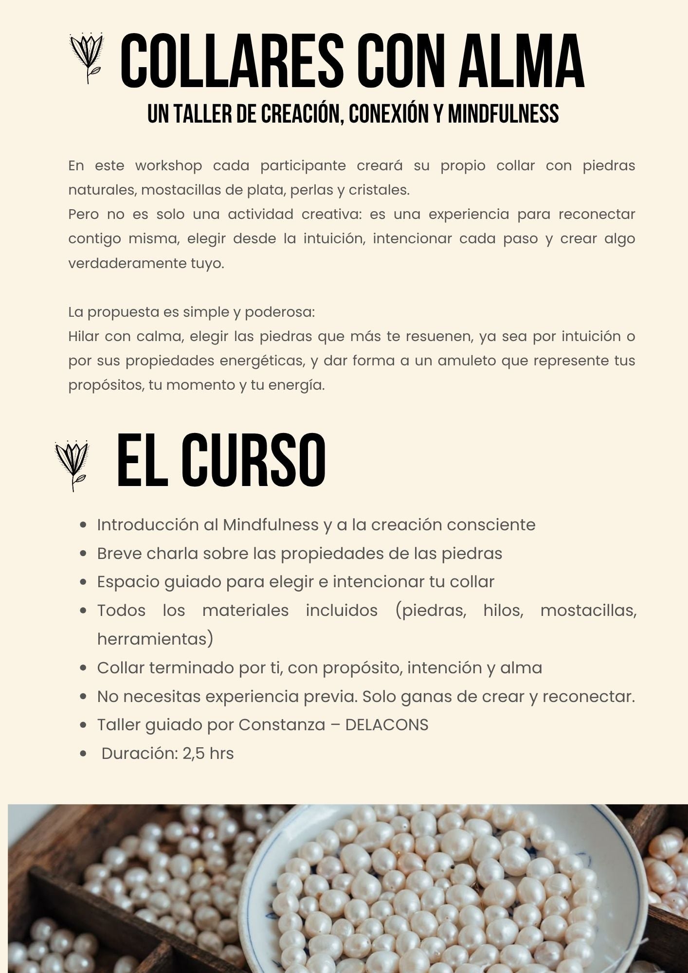 Workshop Collares con Alma - LOS Andes