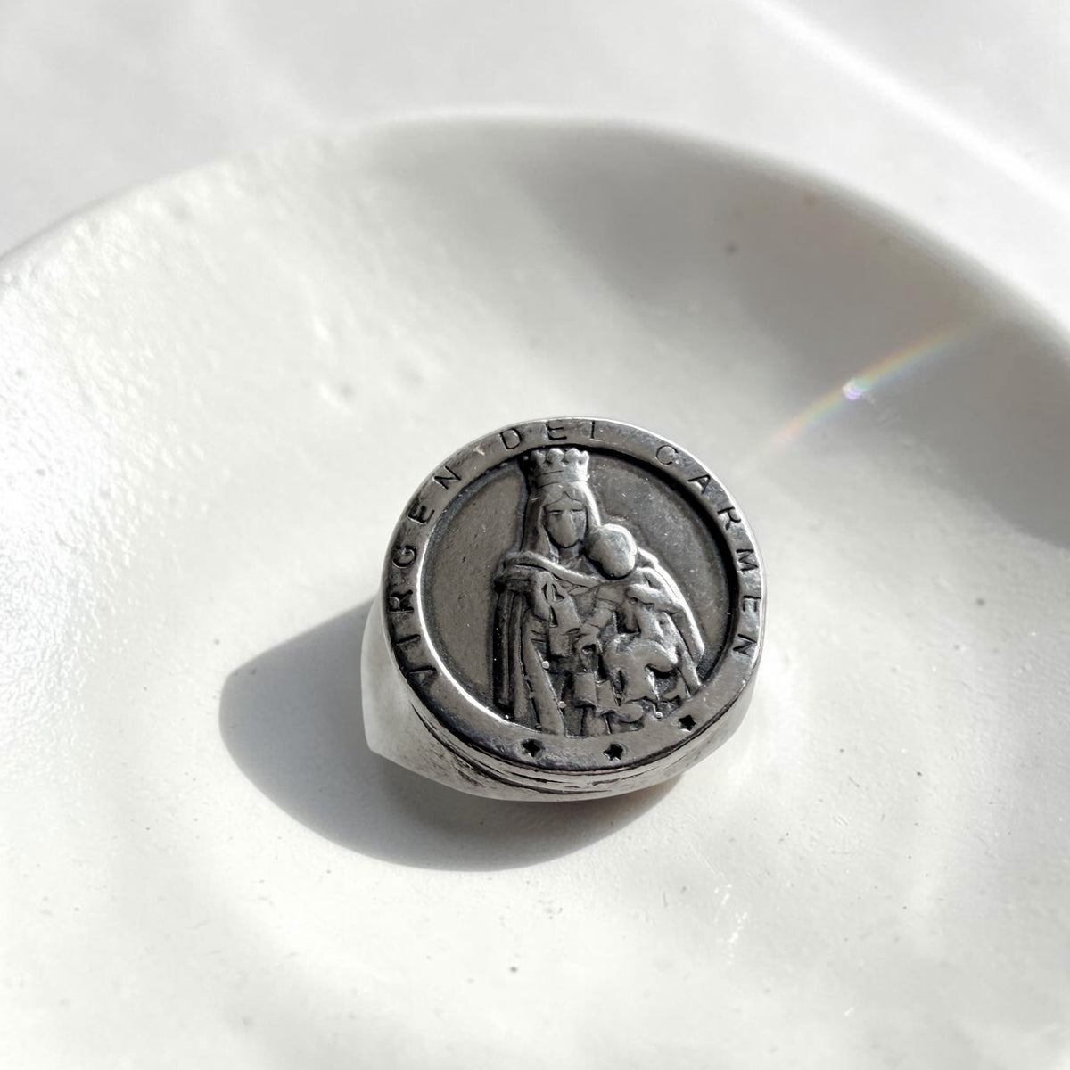 Anillo Sello Virgen del Carmen