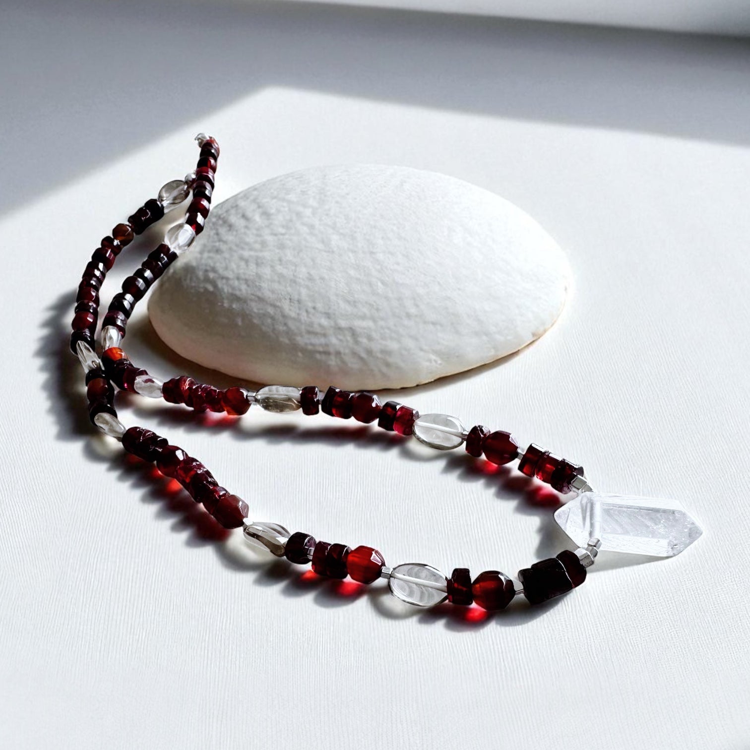 Collar Mini Tibetano - Carmine