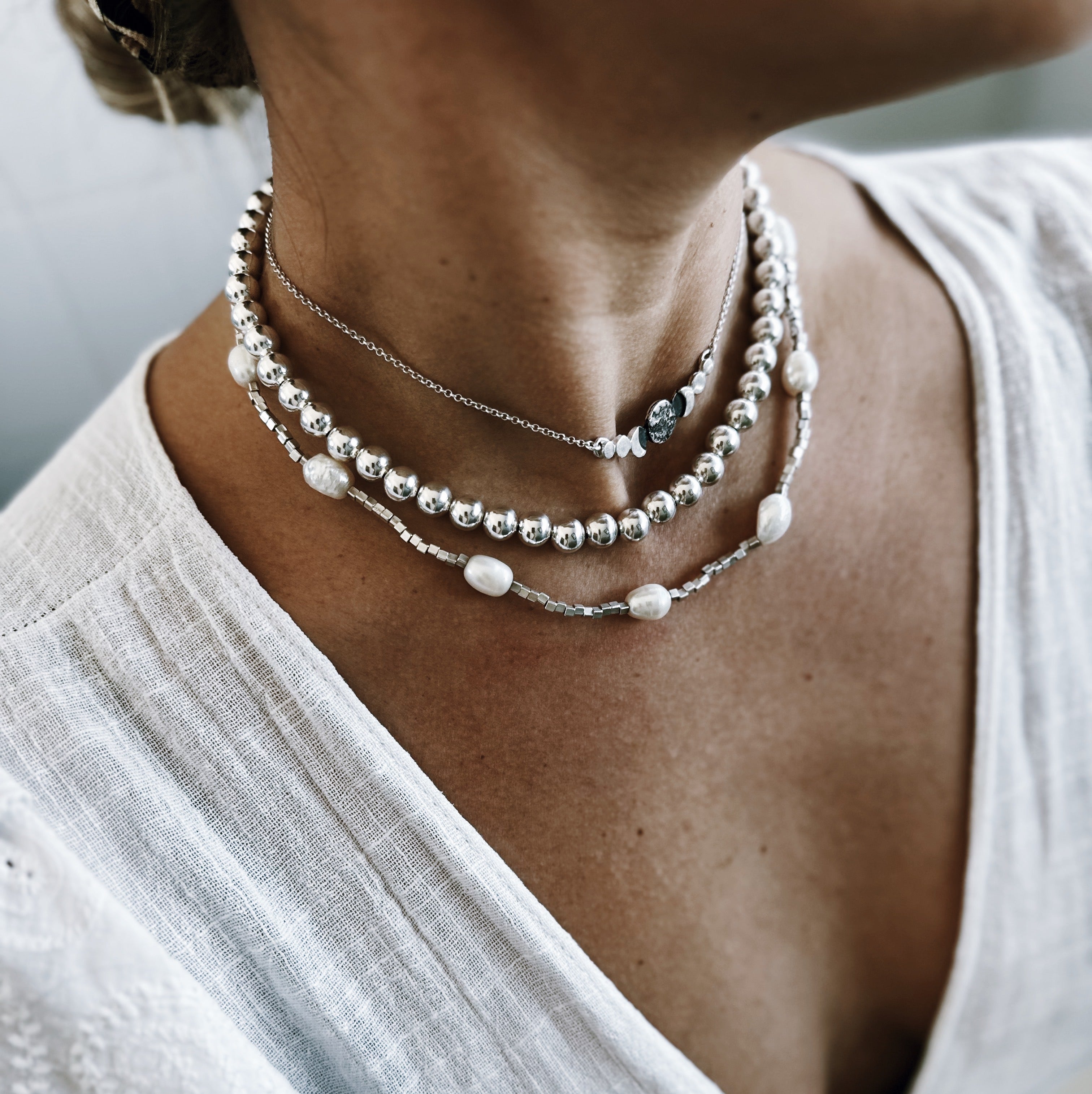Collar Rocking Balls - Total Silver