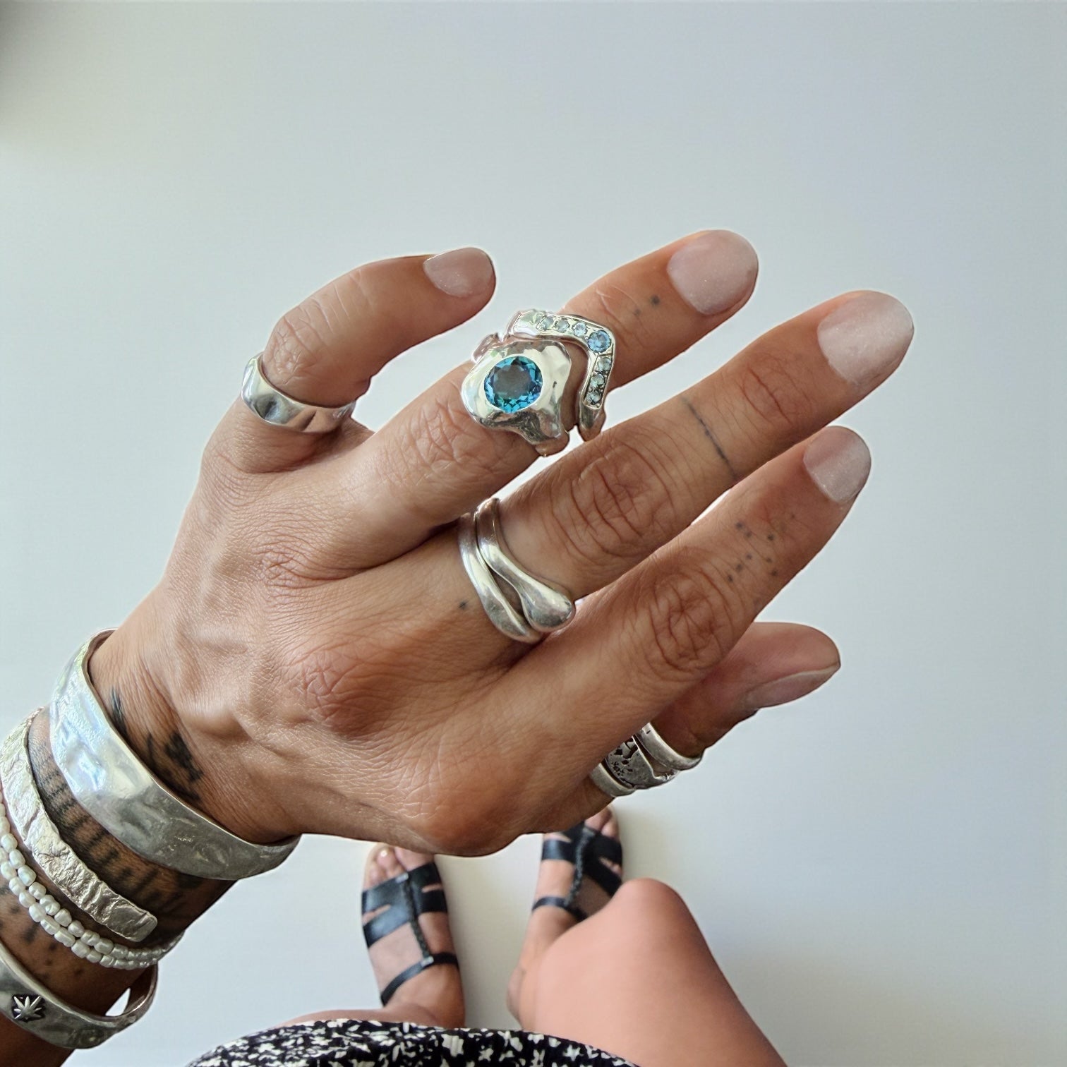 Anillo Wishbone Duo - talla 9