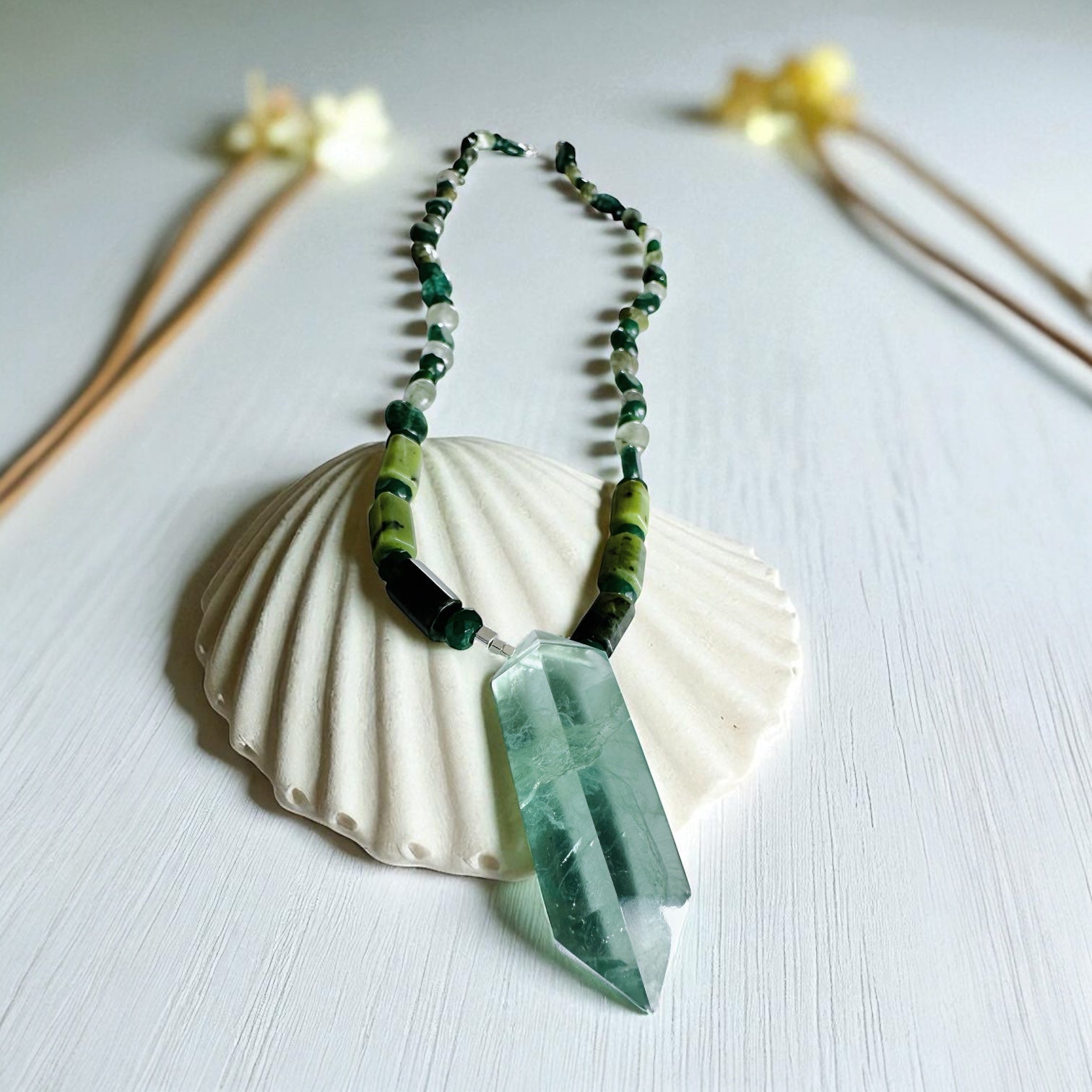 Collar Tibetano - Verde Vital