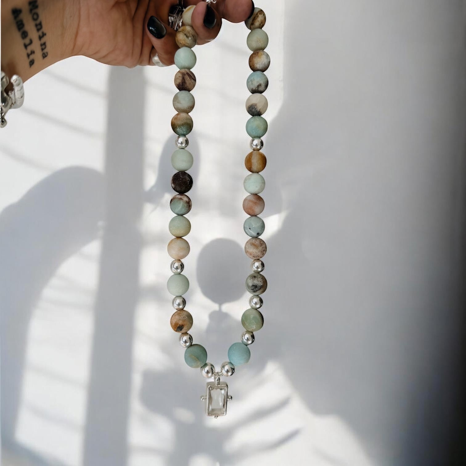 Collar Amazonita del Bosque