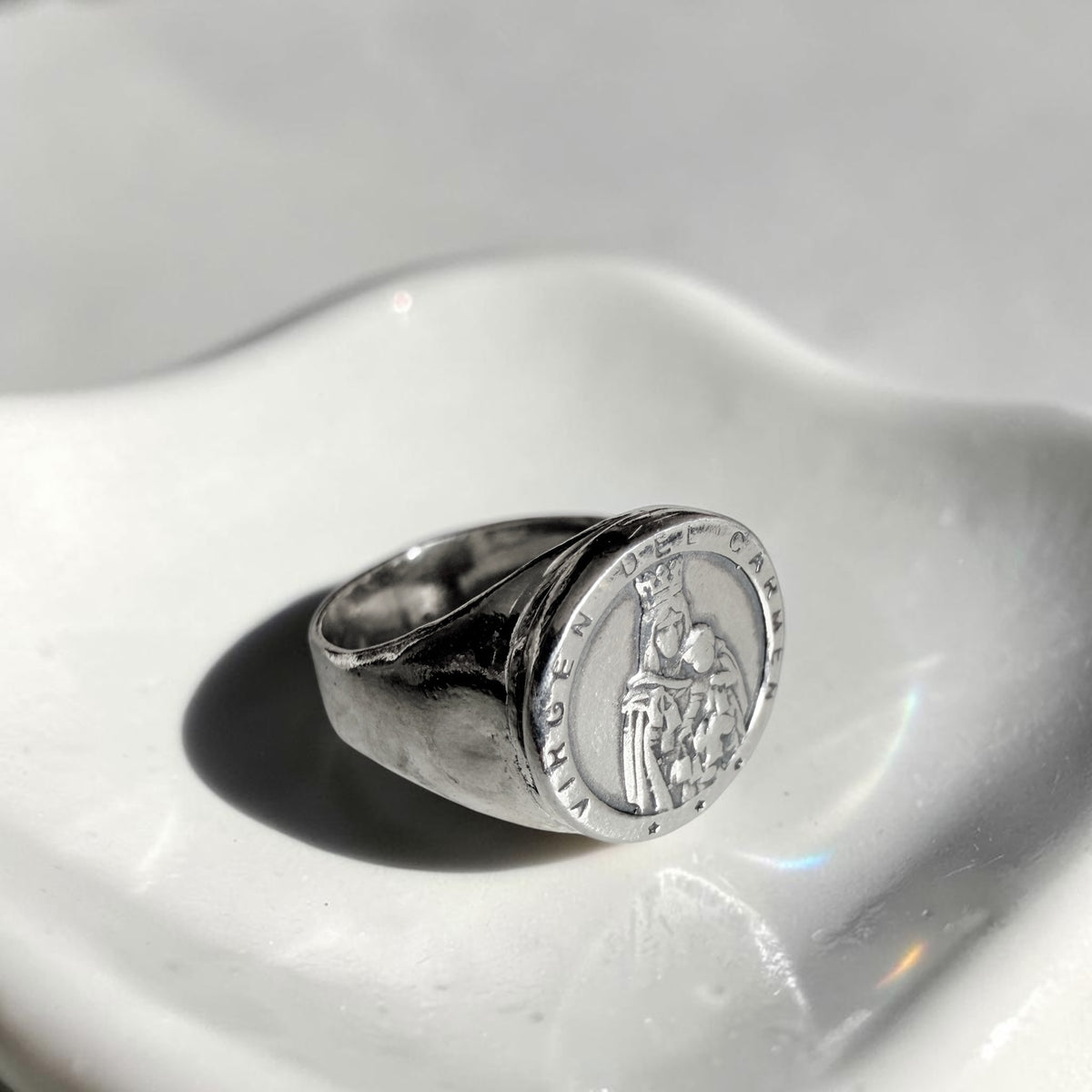 Anillo Sello Virgen del Carmen