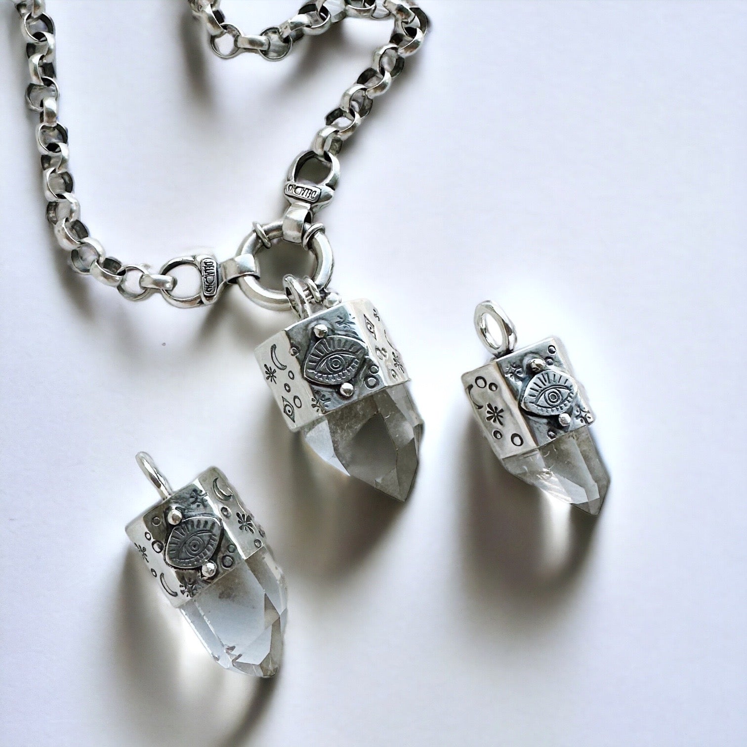 Colgante Puntas Misticas ~ Cuarzo “L”