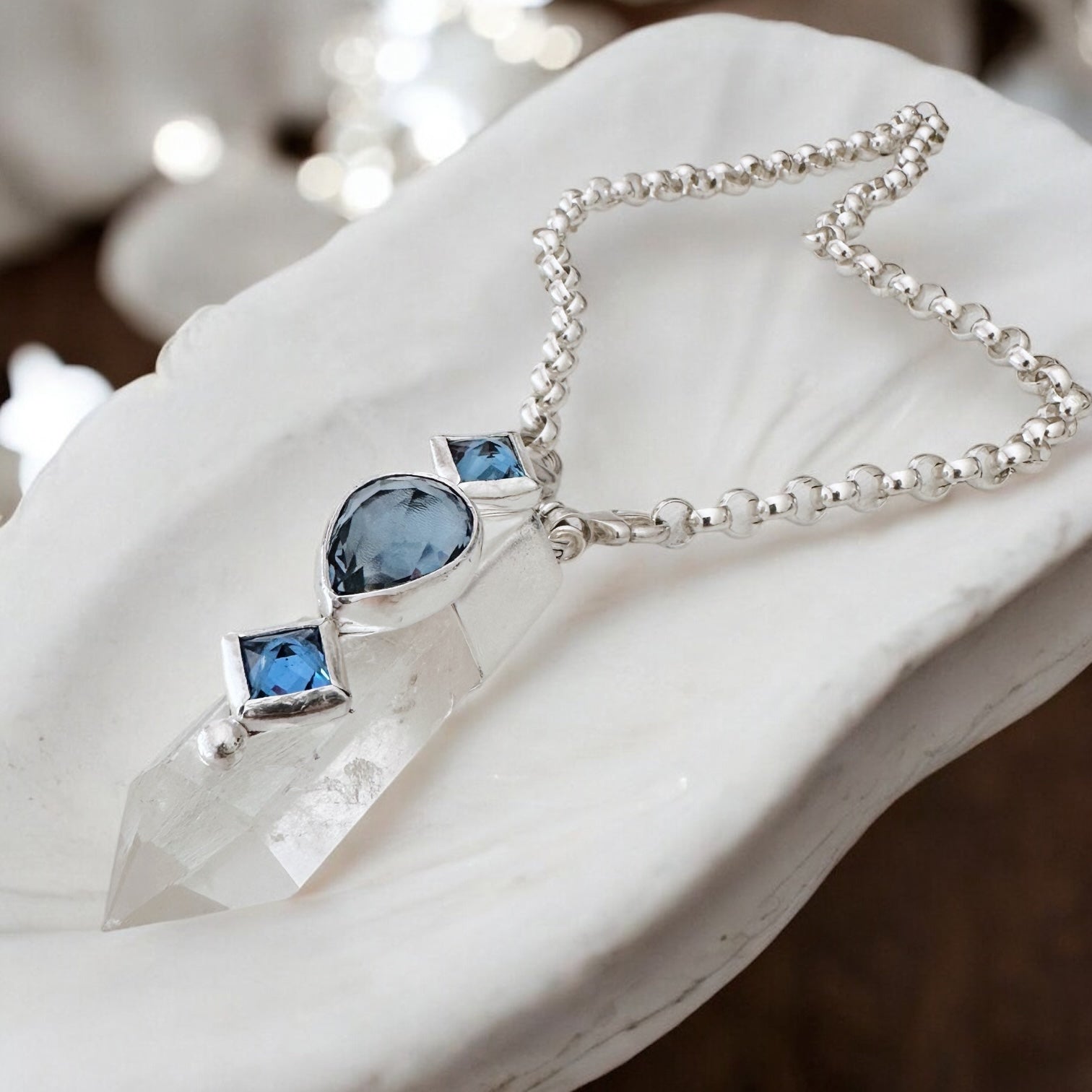 Colgante Punta Cuarzo Paraíso V