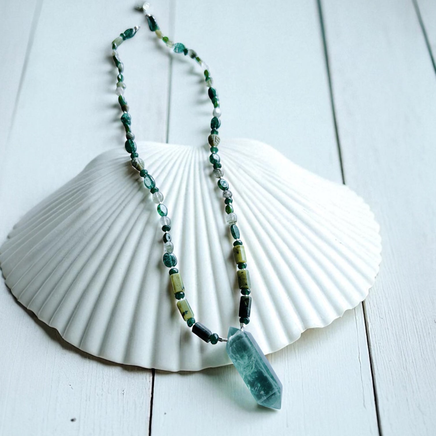 Collar Tibetano - Verde Vital