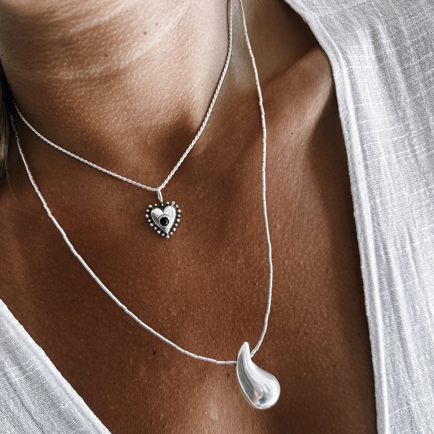 Colgante Mini Cor & dots