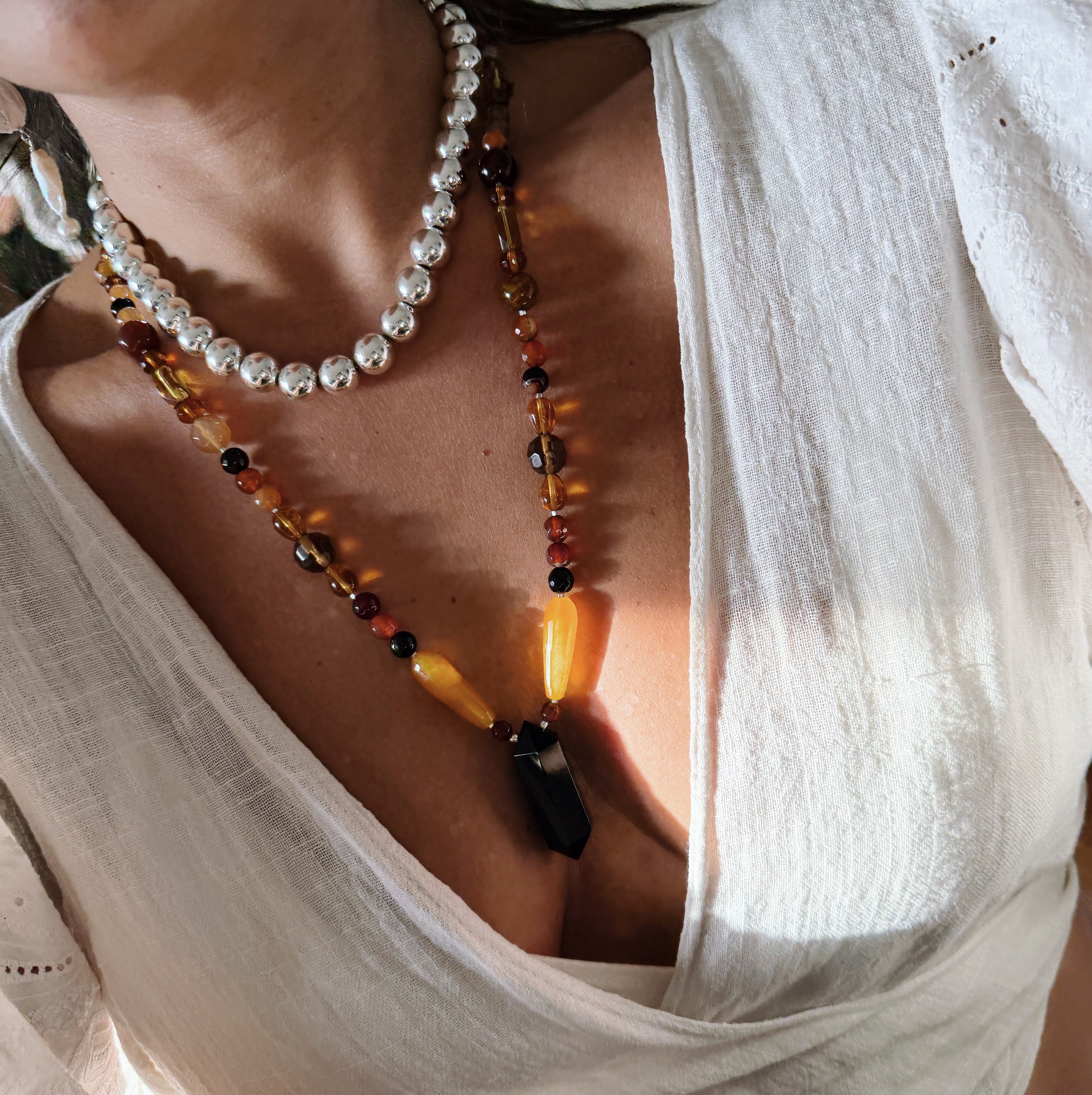 Collar Tibetano - Ámbar