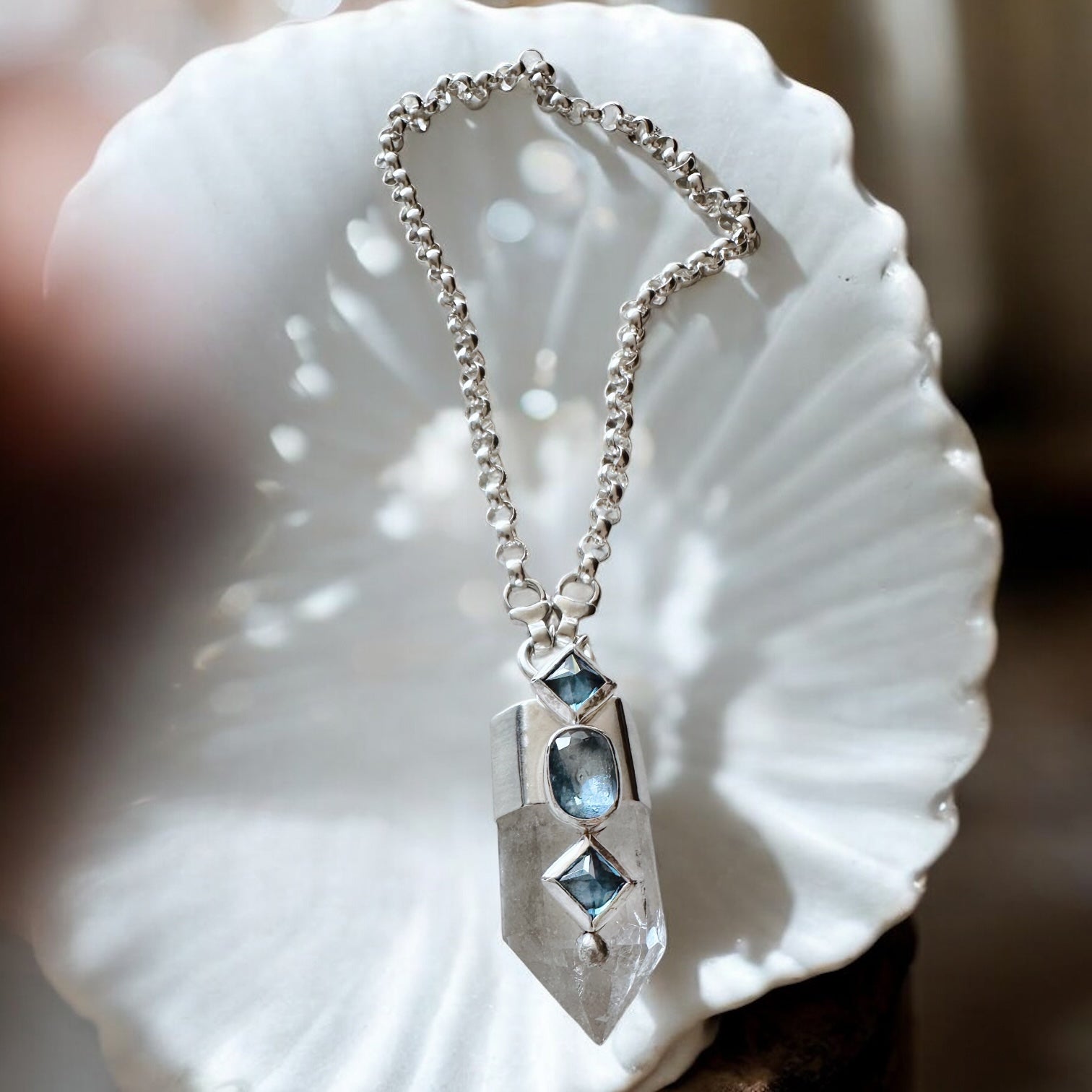 Colgante Punta Cuarzo Paraíso I (c)