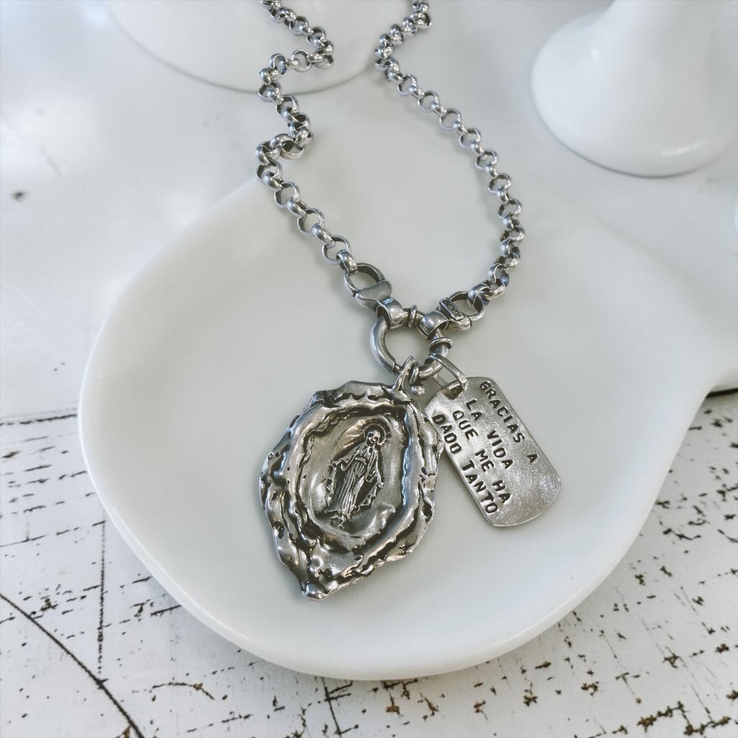 Colgante Placa “s” Personalizada