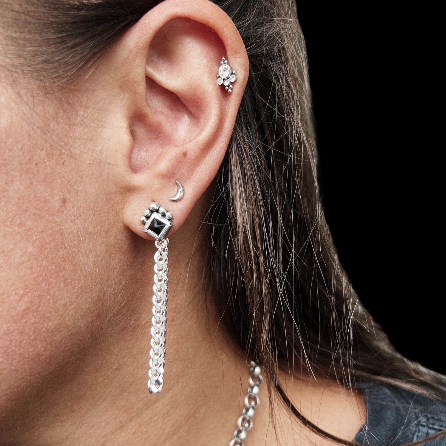 Aros encadenado onix