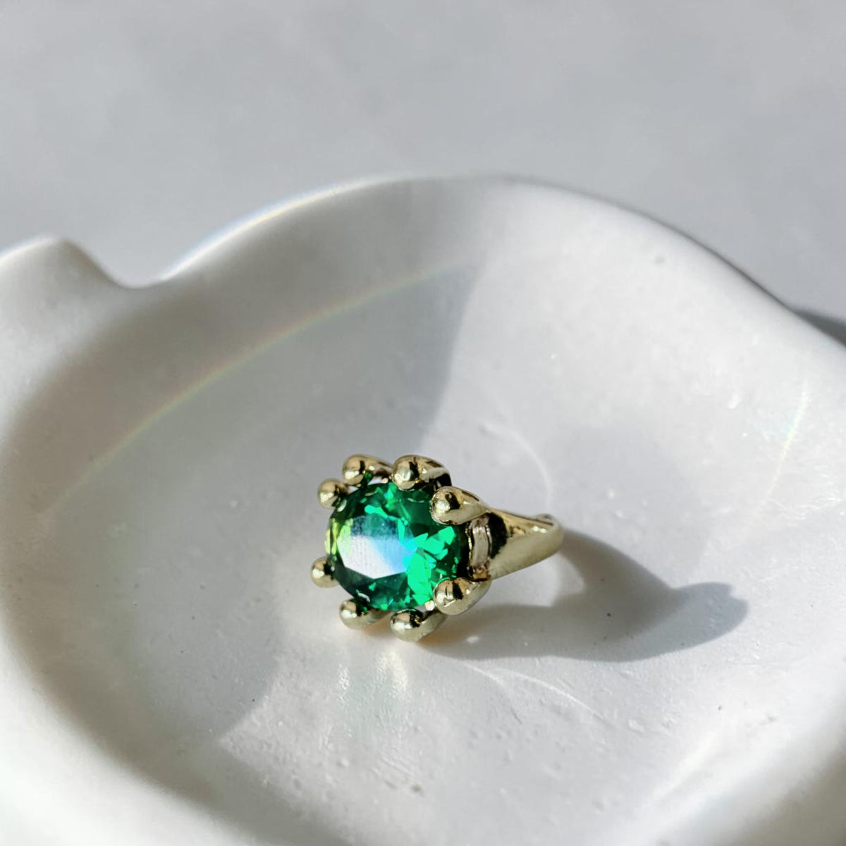 Anillo Refugio Bronce - Verde Veronese
