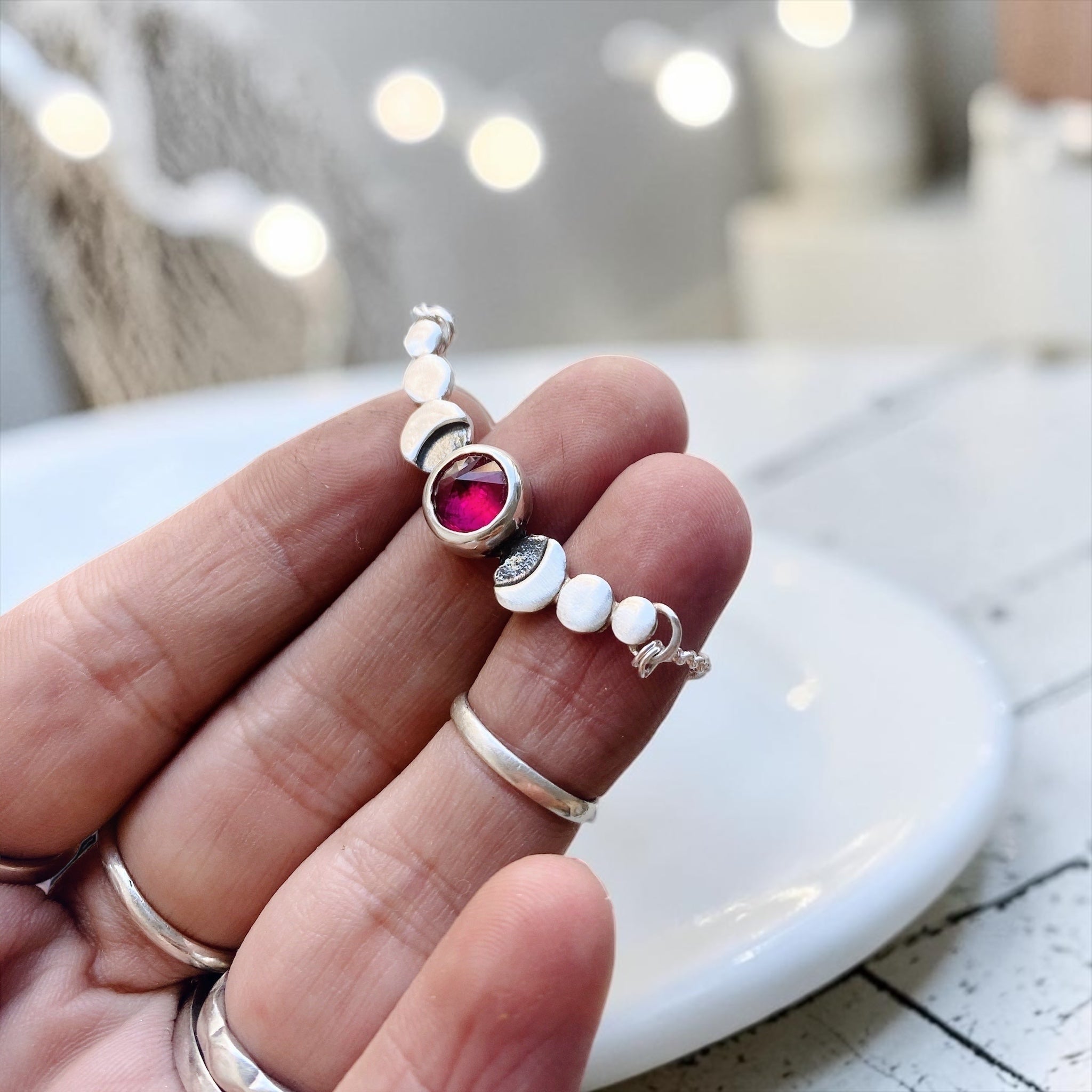 Collar Fases Very Moon Rubi