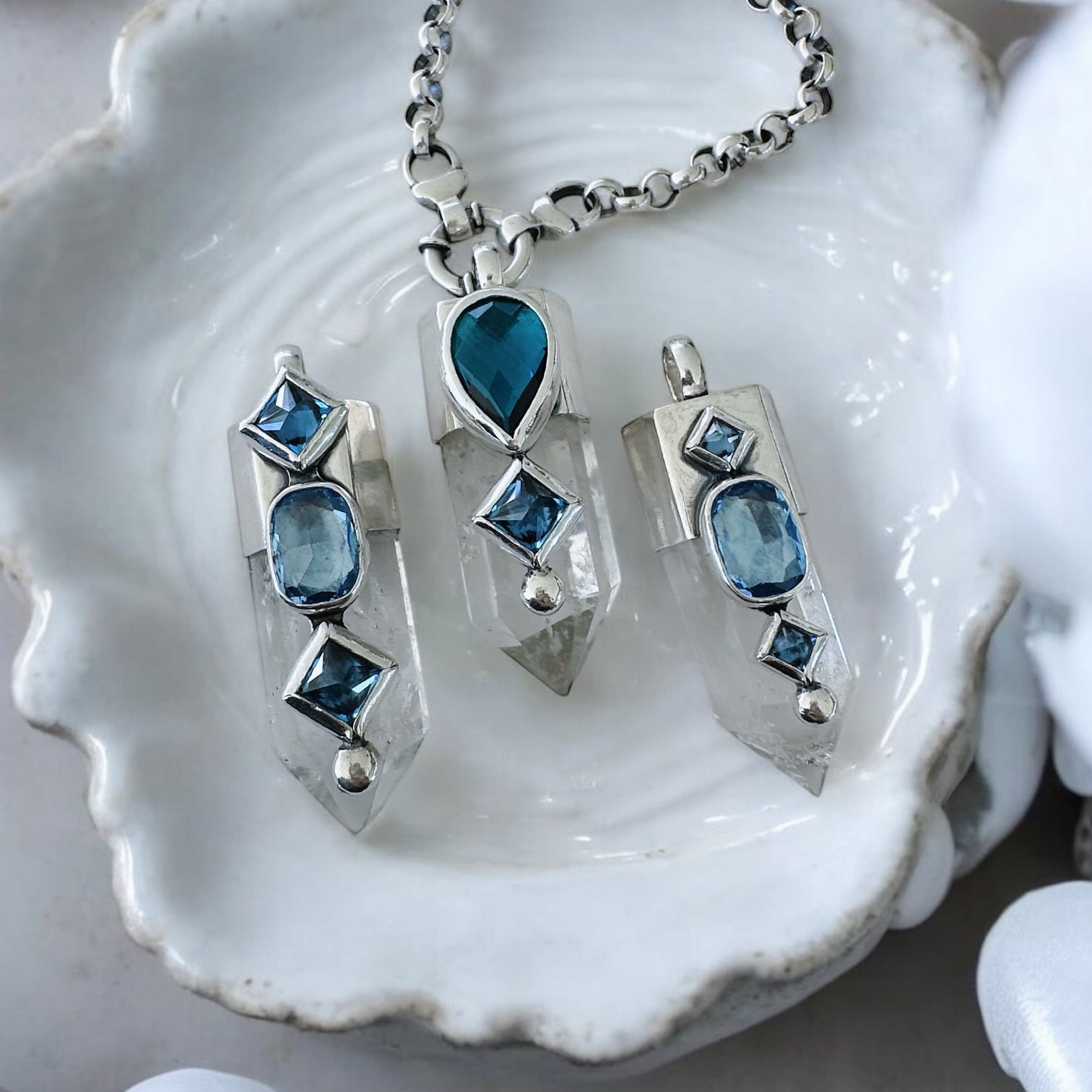 Colgante Punta Cuarzo Paraíso I (c)