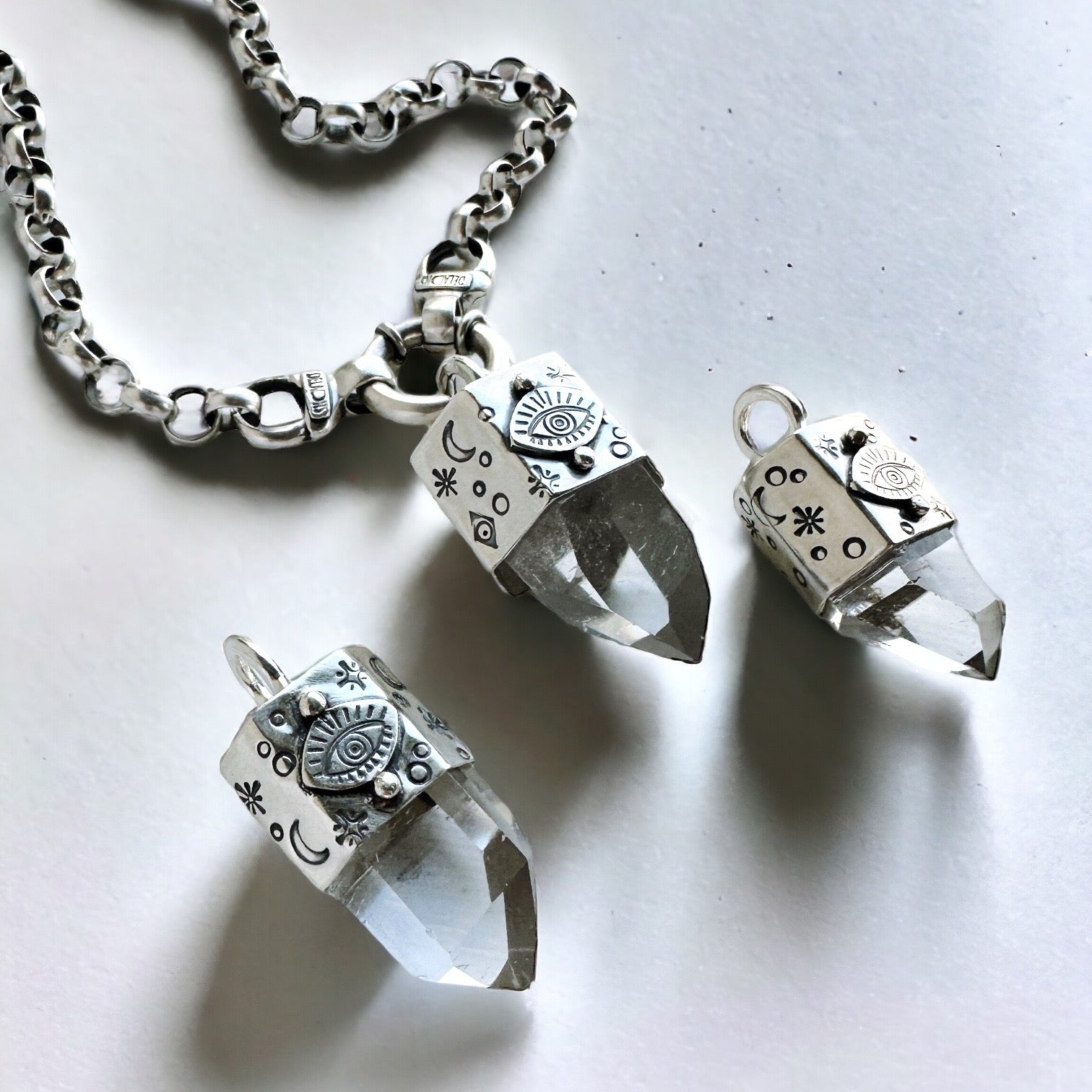 Colgante Puntas Misticas ~ Cuarzo “L”