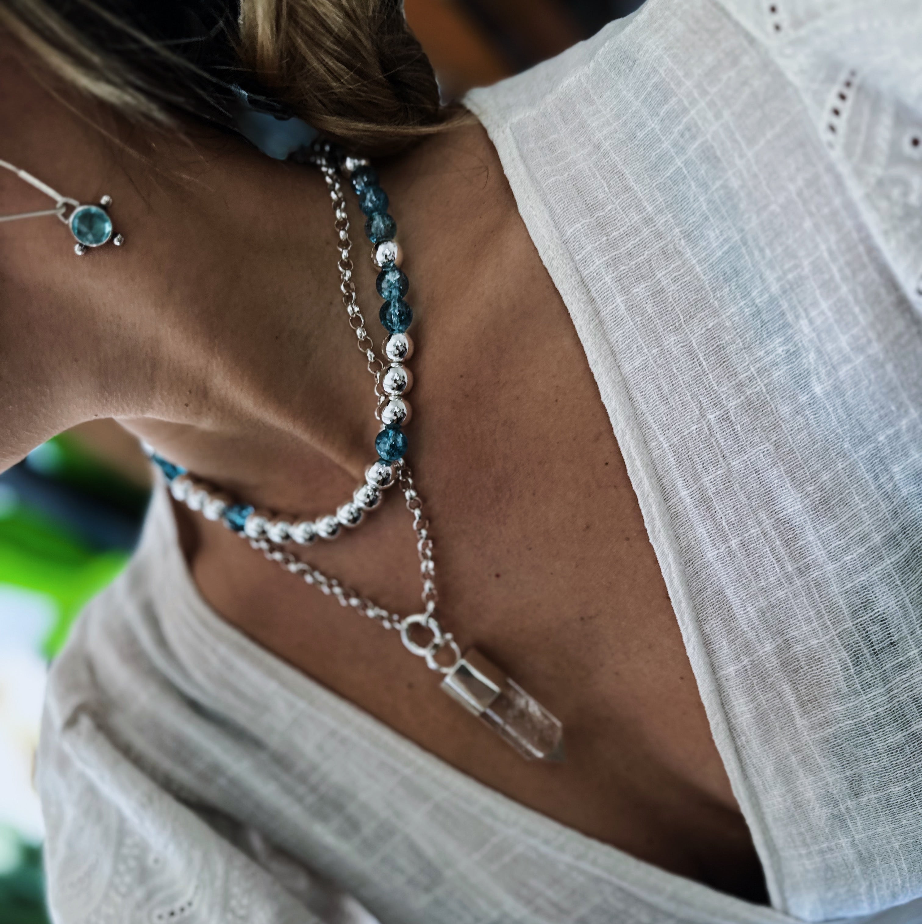 Collar Rocking Balls “ Cielo de Verano”