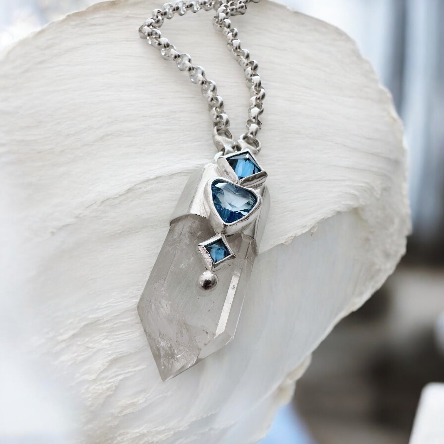 Colgante Punta Cuarzo Paraíso IV