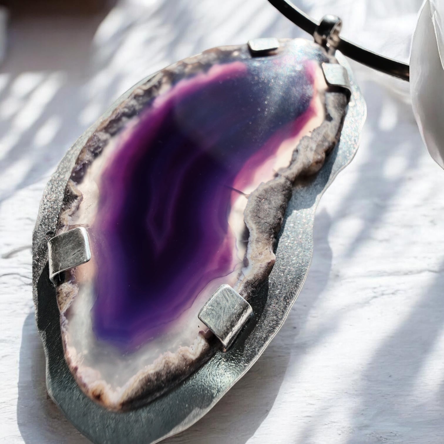 Collar Tiara Ágata ~ Purple Haze
