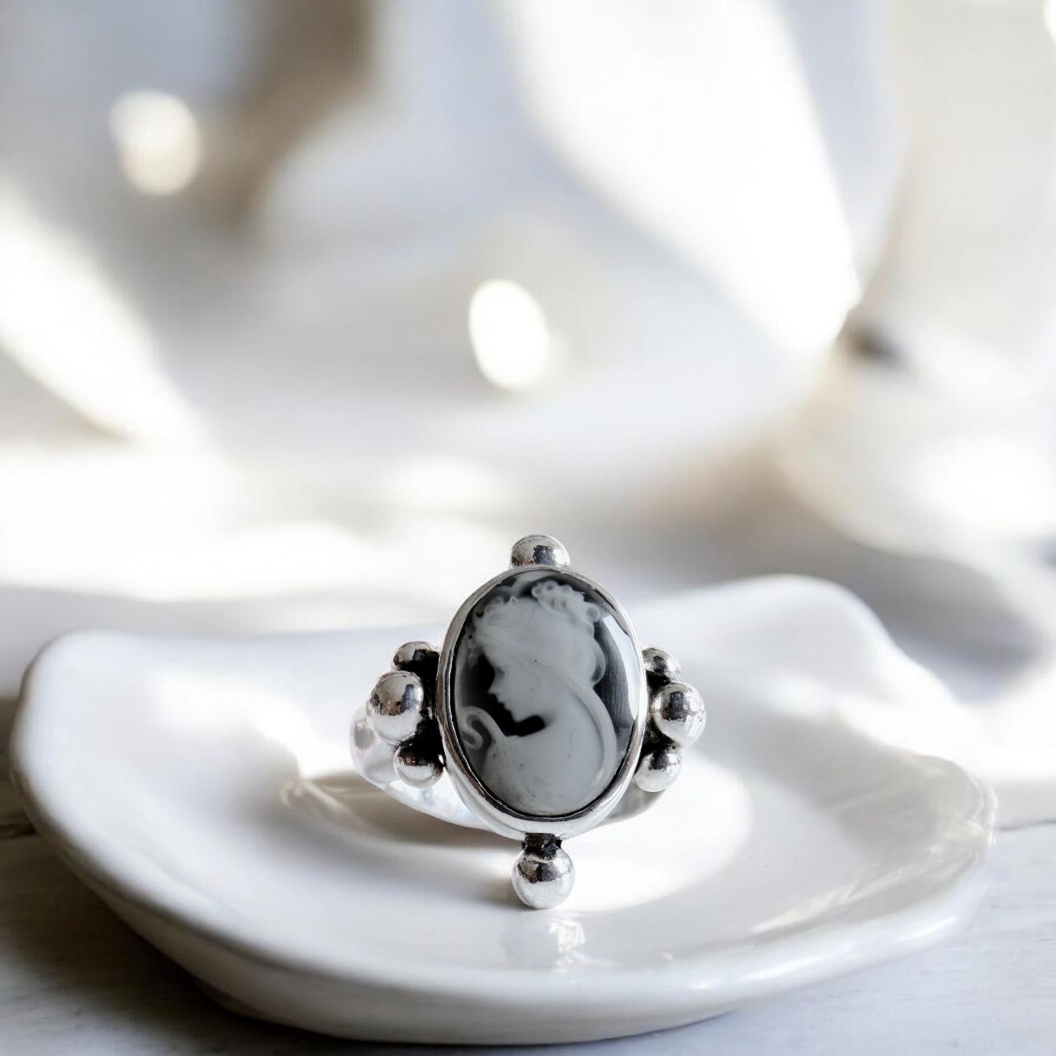 Anillo Camafeo Aurelia - Black