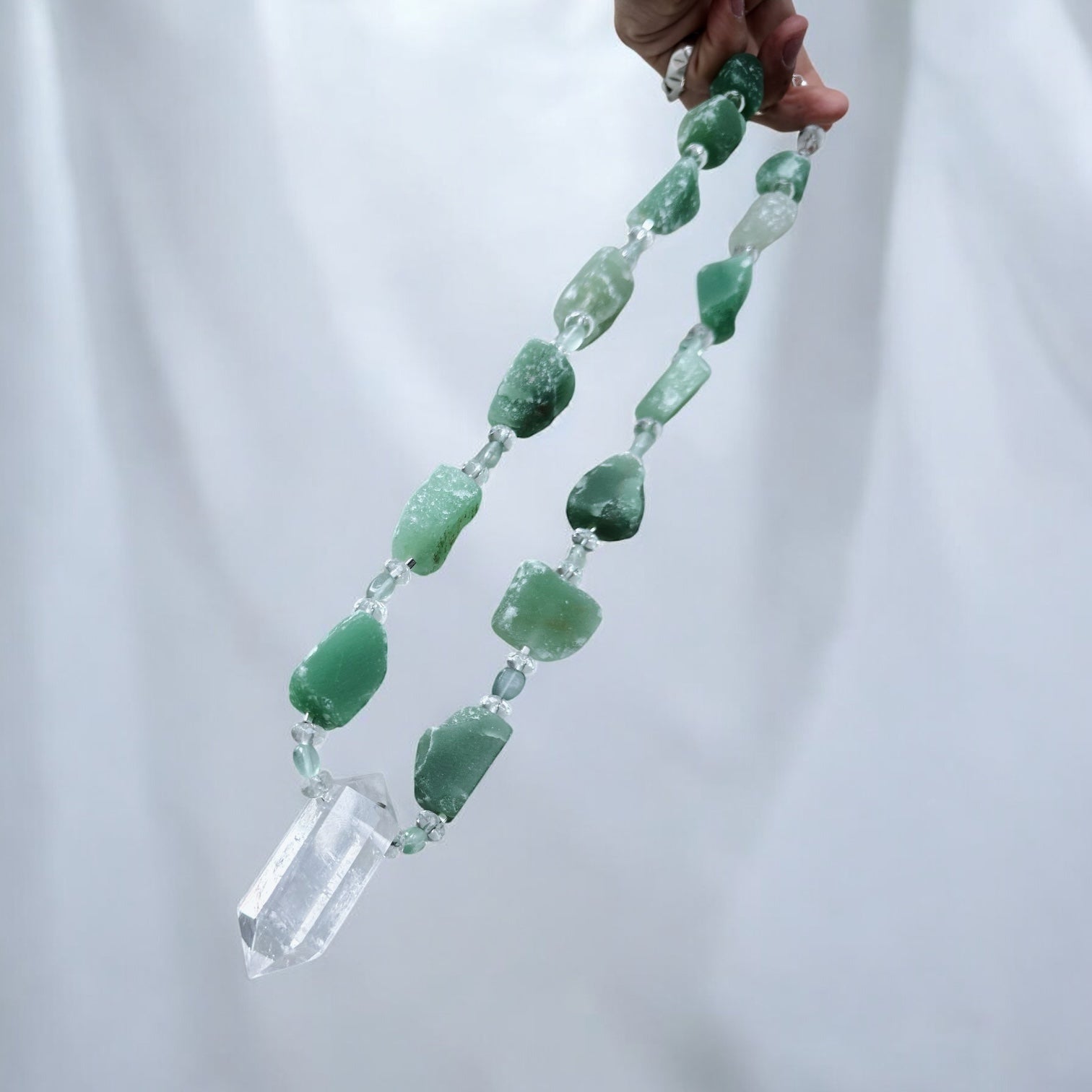 Collar Tibetano - Jade Verde