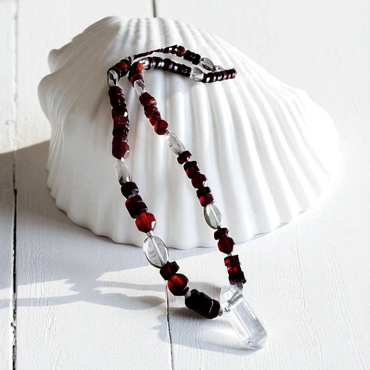 Collar Mini Tibetano - Carmine