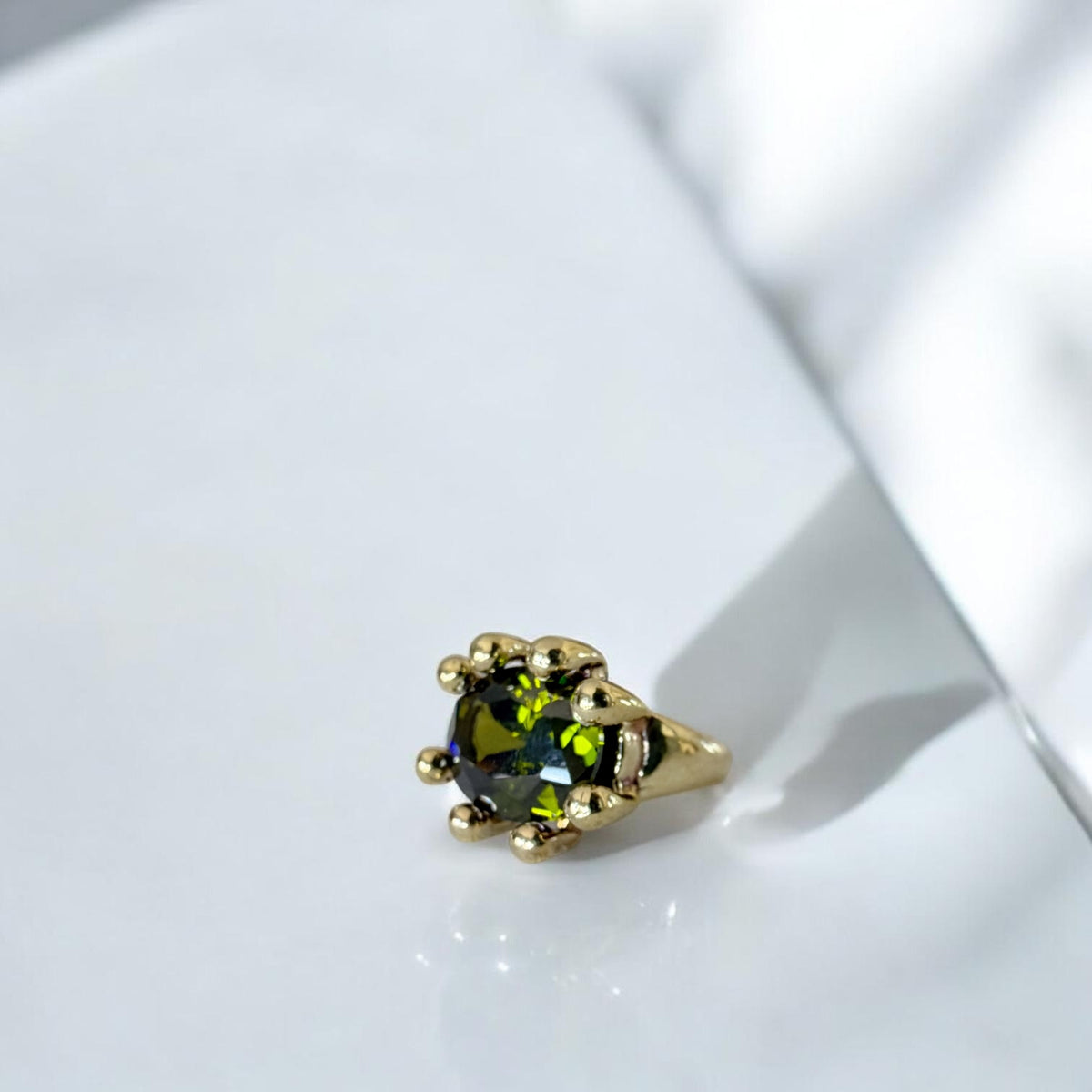 Anillo Refugio Bronce - Peridoto