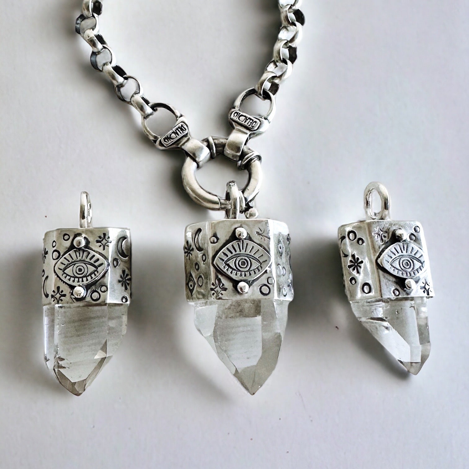 Colgante Puntas Misticas ~ Cuarzo “L”