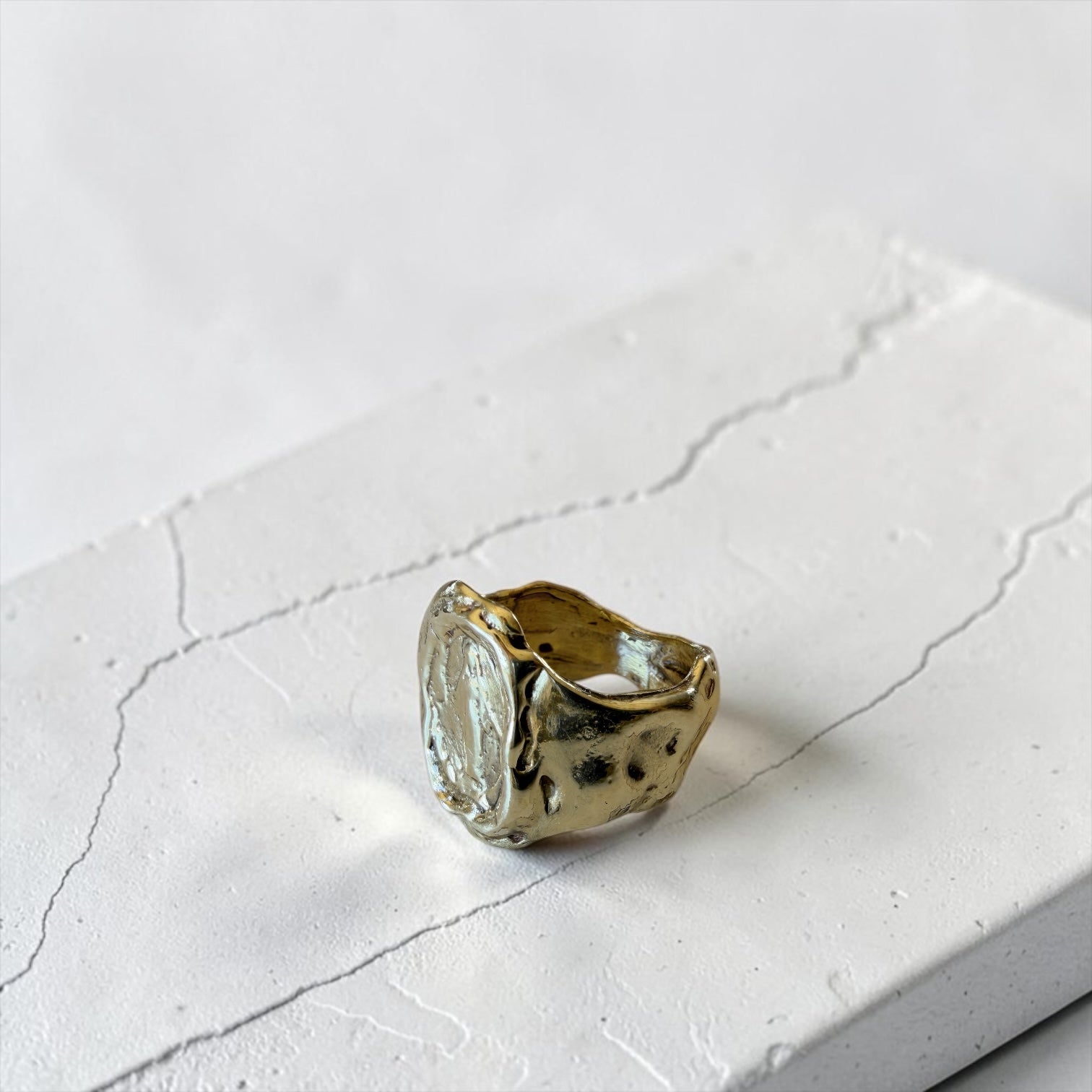 Anillo Sello Mariano - Bronce