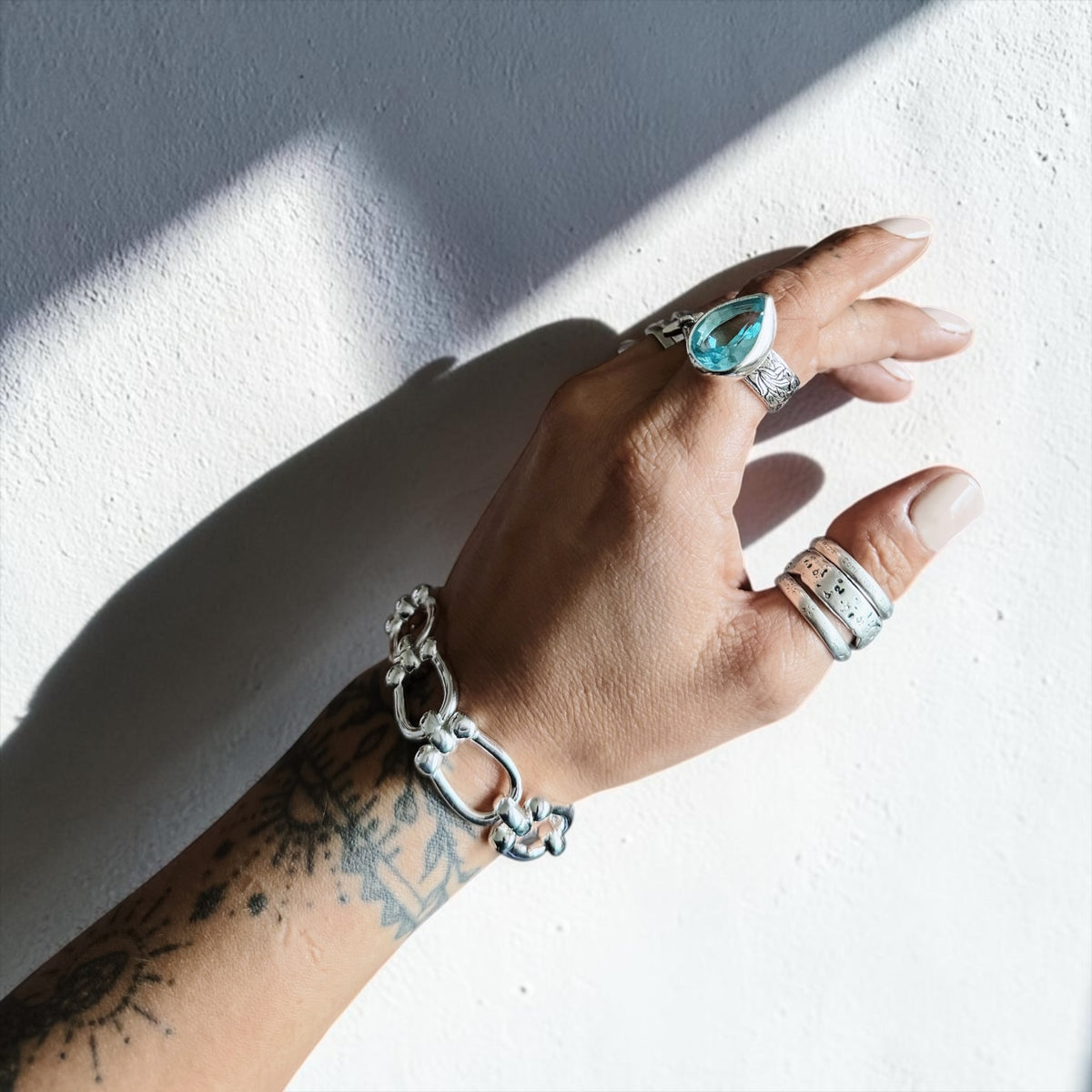 Anillo Flamenco Gota / Piedra a eleccion