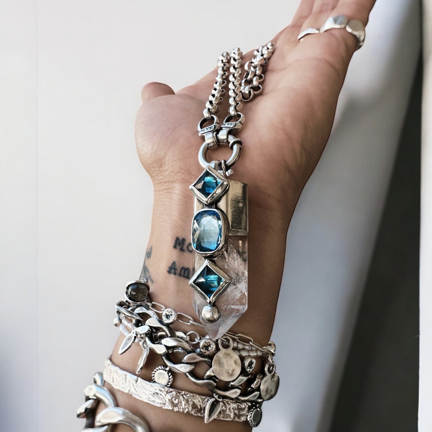 Colgante Punta Cuarzo Paraíso I (c)