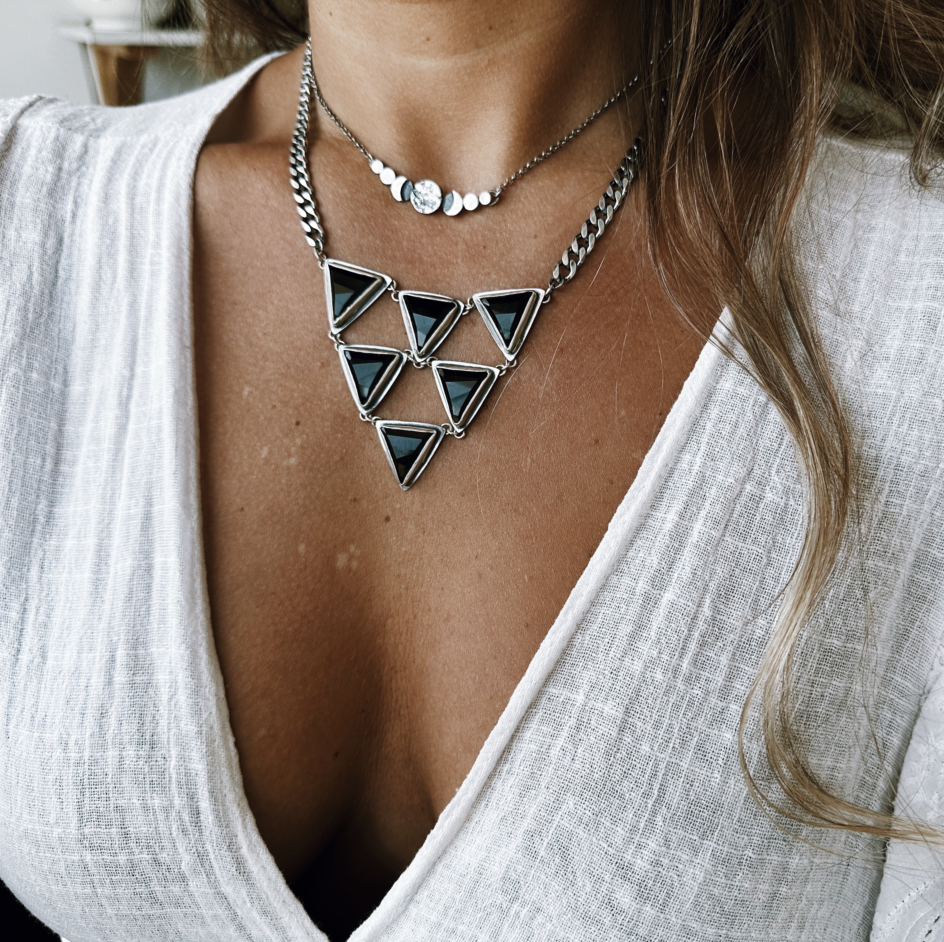 Collar Geometría Sagrada Black - PREVENTA