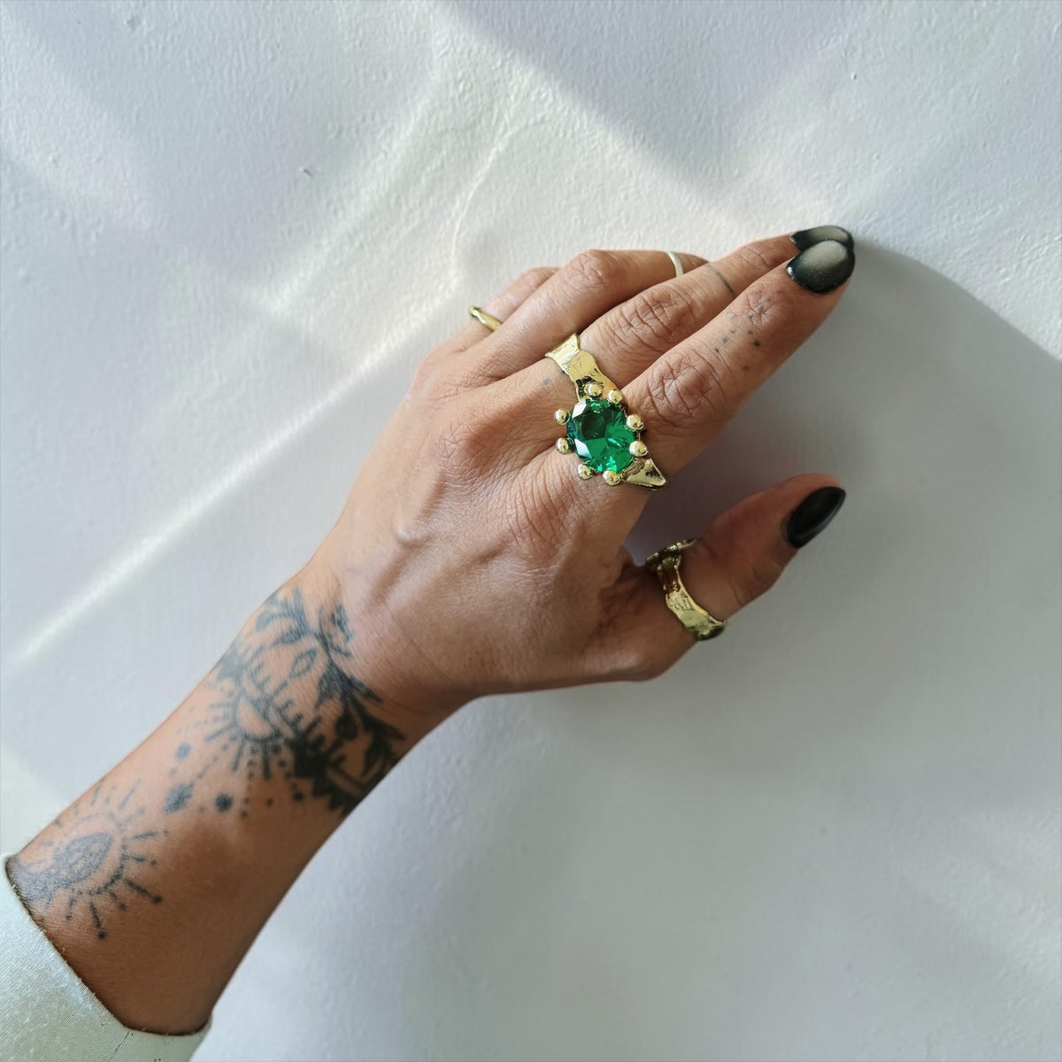 Anillo Refugio Bronce - Verde Veronese
