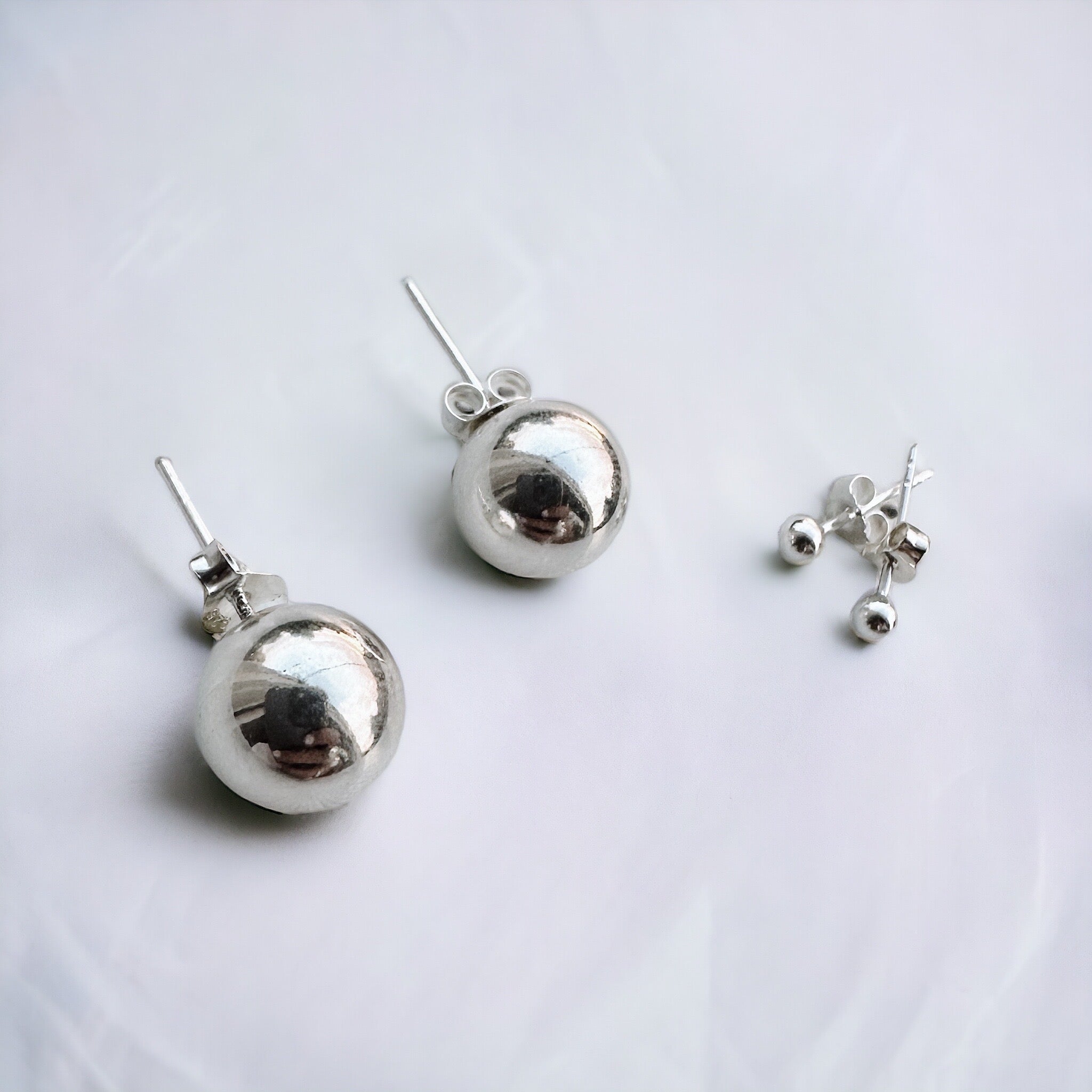 Aros Perla de Plata + de Regalo mini perlitas Plata