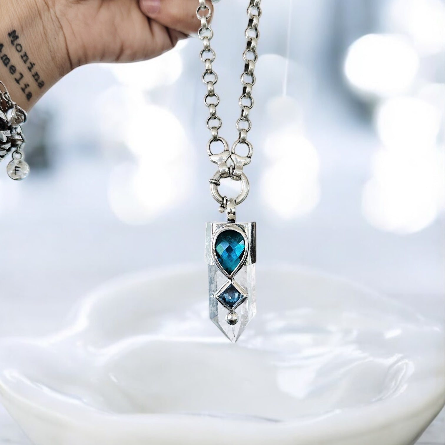 Colgante Punta Cuarzo Paraíso III