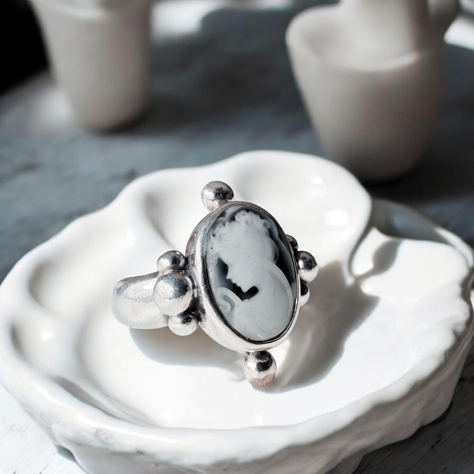 Anillo Camafeo Aurelia - Black
