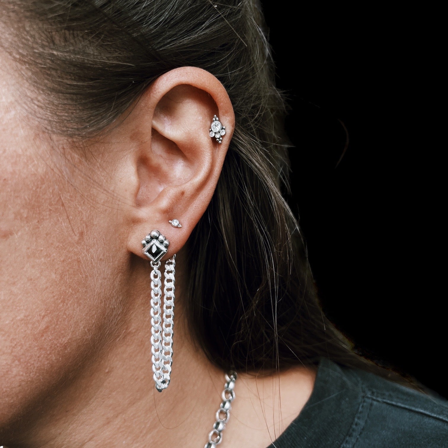 Aros encadenado onix