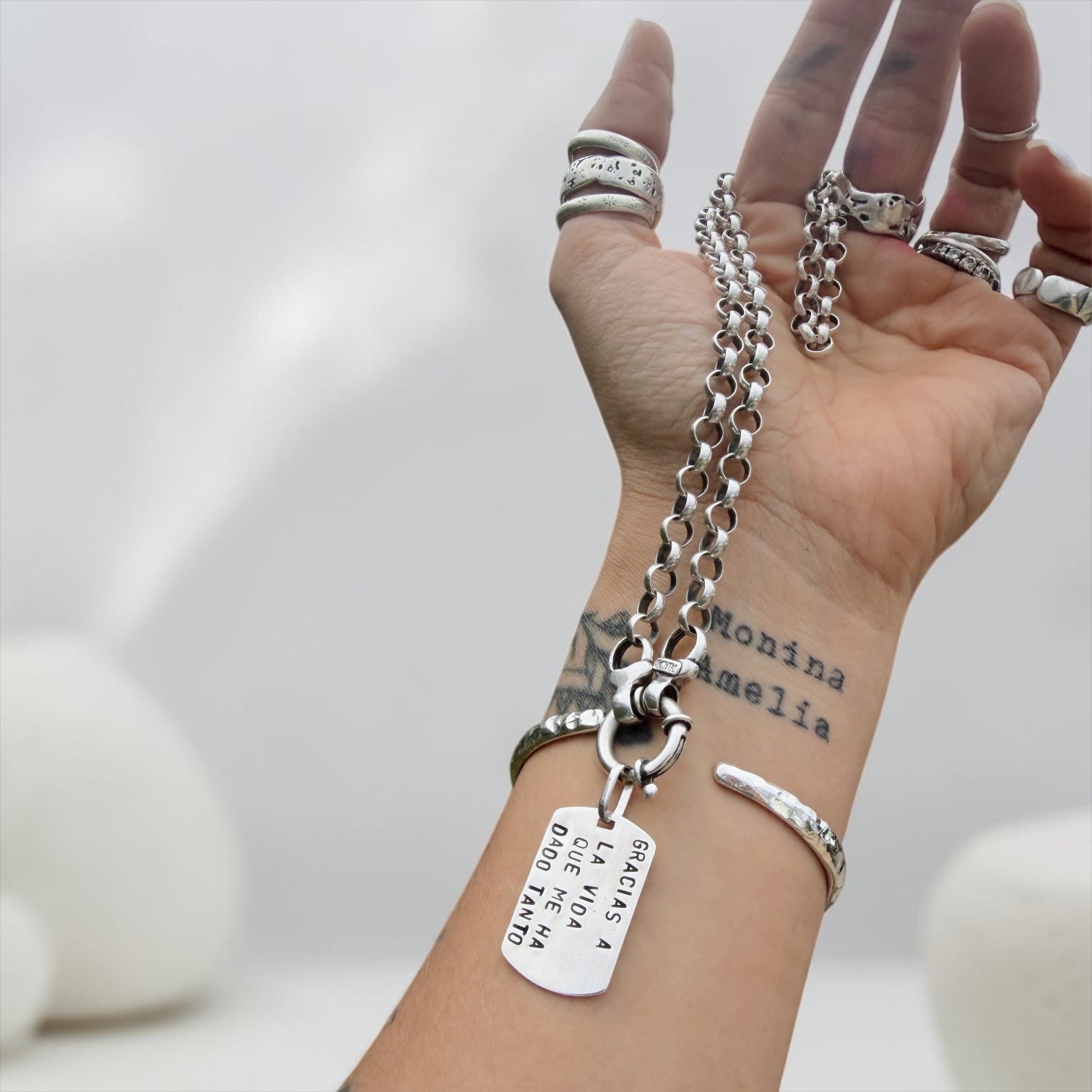 Colgante Placa “s” Personalizada