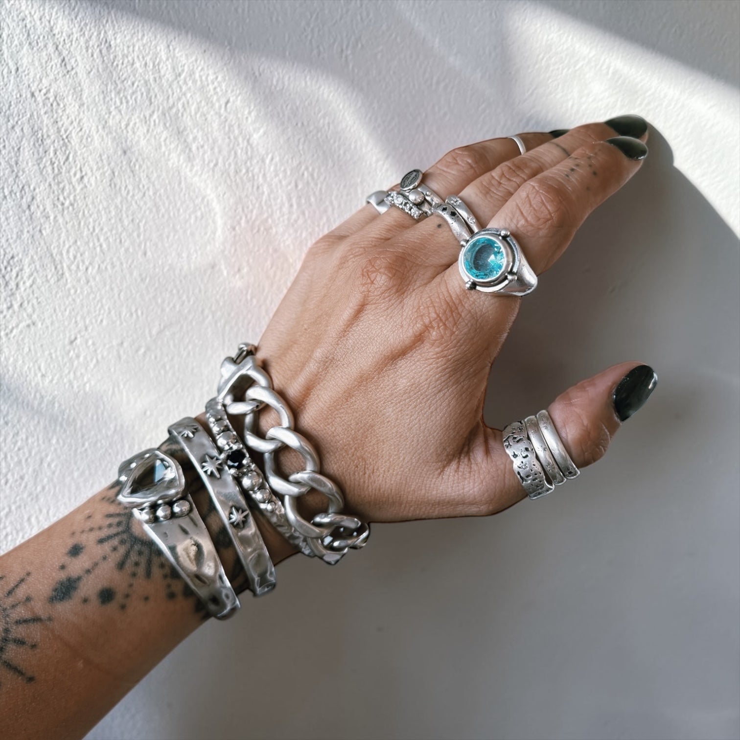 Anillo Sello Orbital - Light Blue