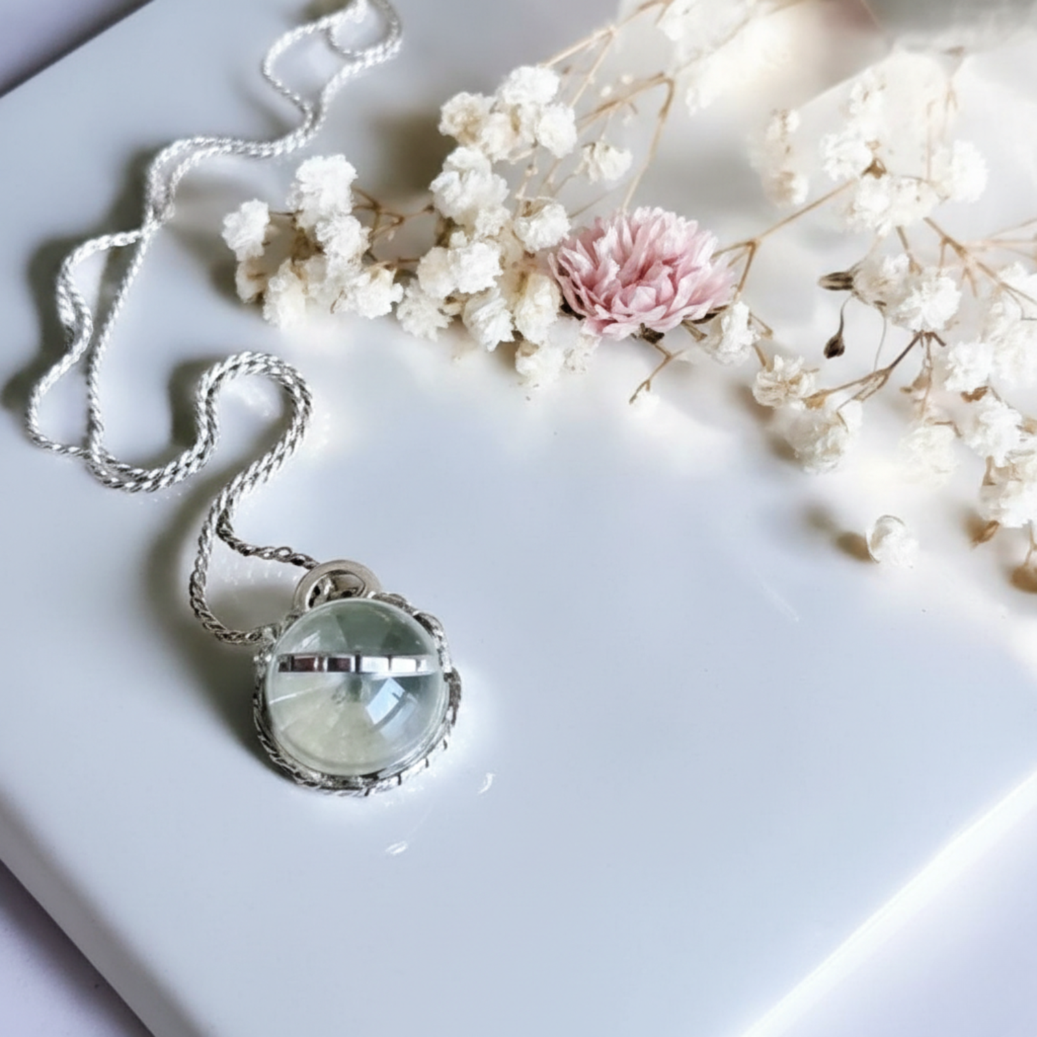 Colgante Halo Clasico Aura Silver "XS"