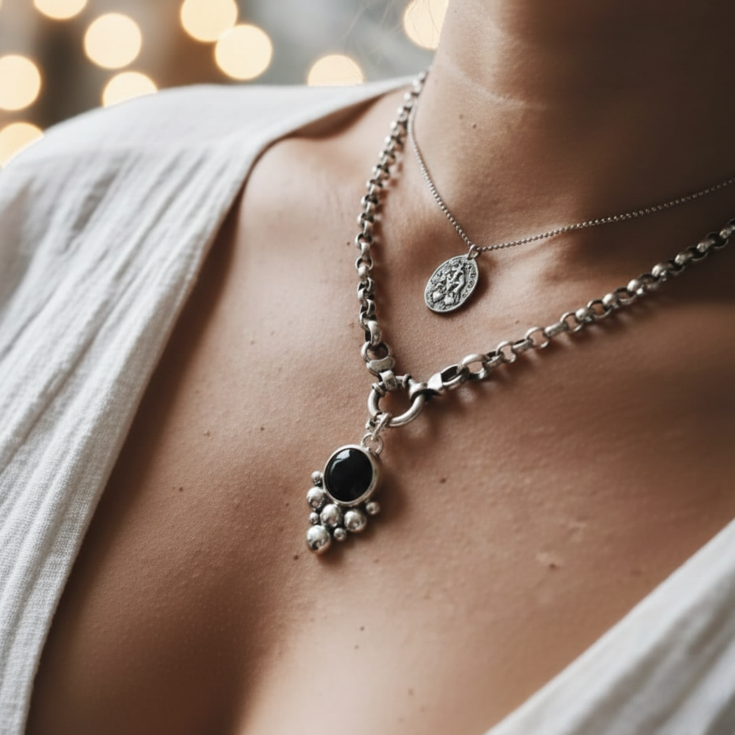 Colgante Luneta Magna Onix