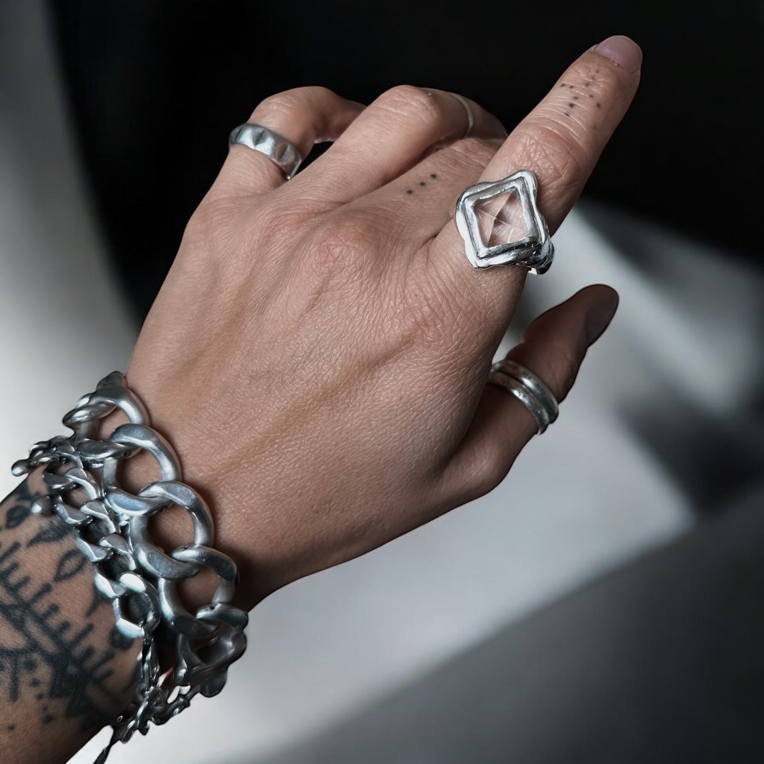 Anillo Piedra Madre - talla 16