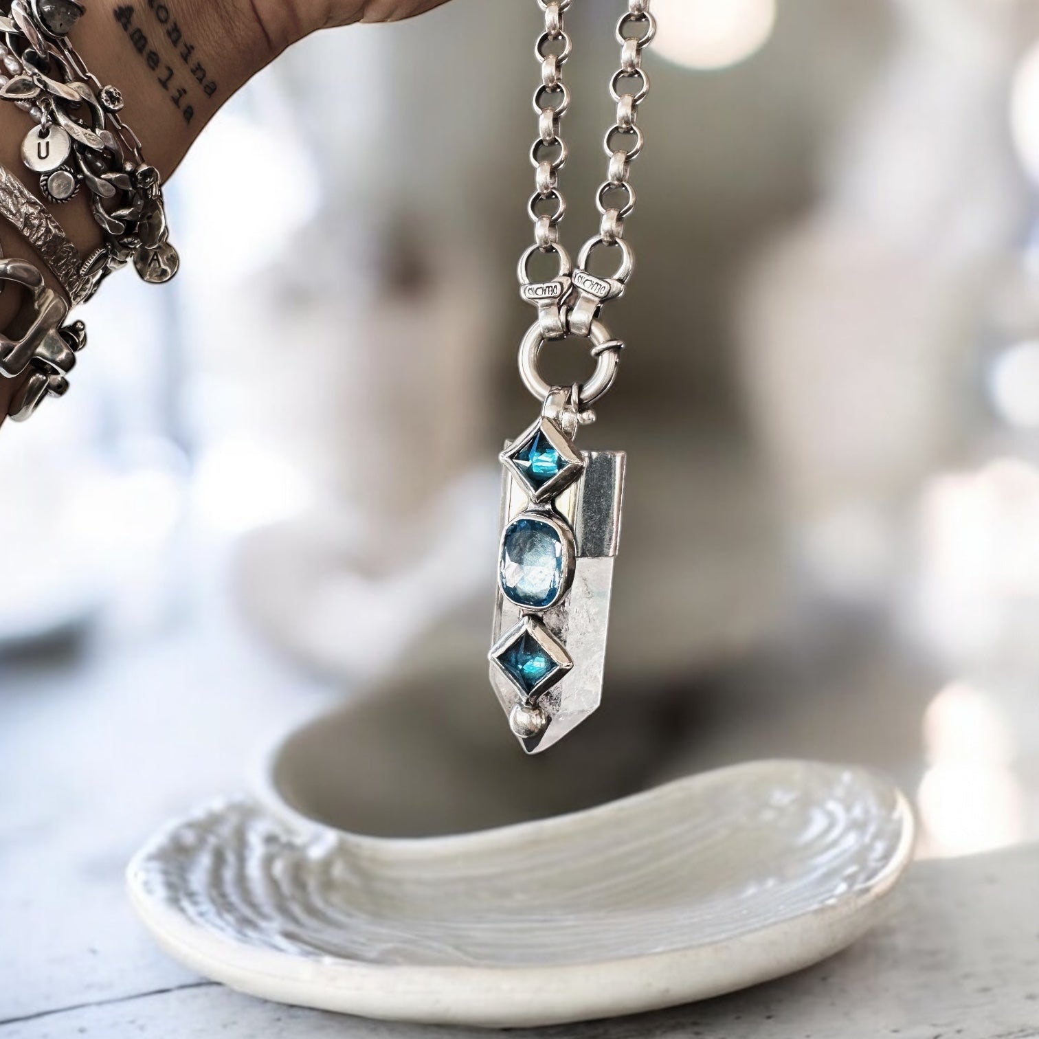 Colgante Punta Cuarzo Paraíso I